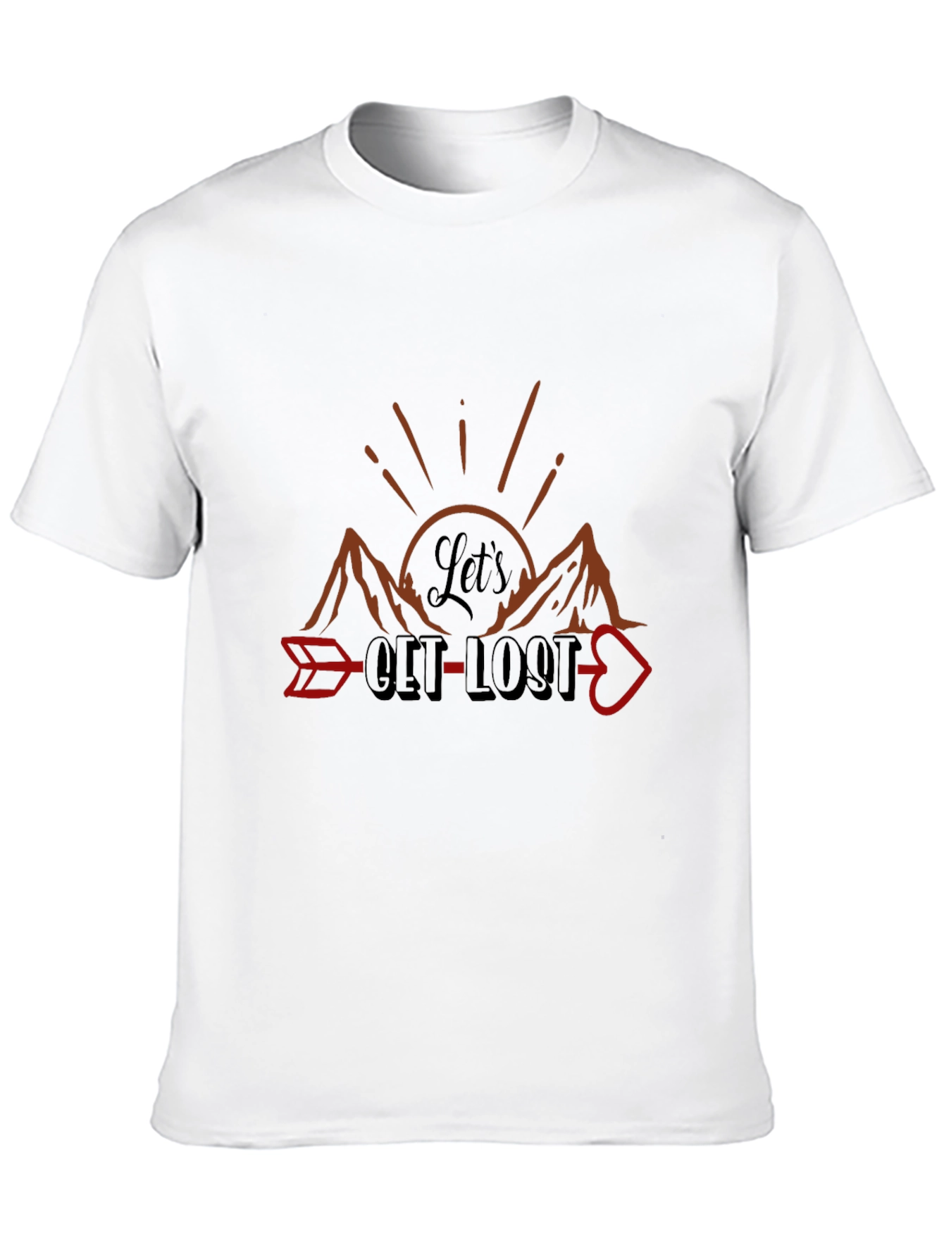Lets Get Lost Graphic Tee - Adventure Awaits