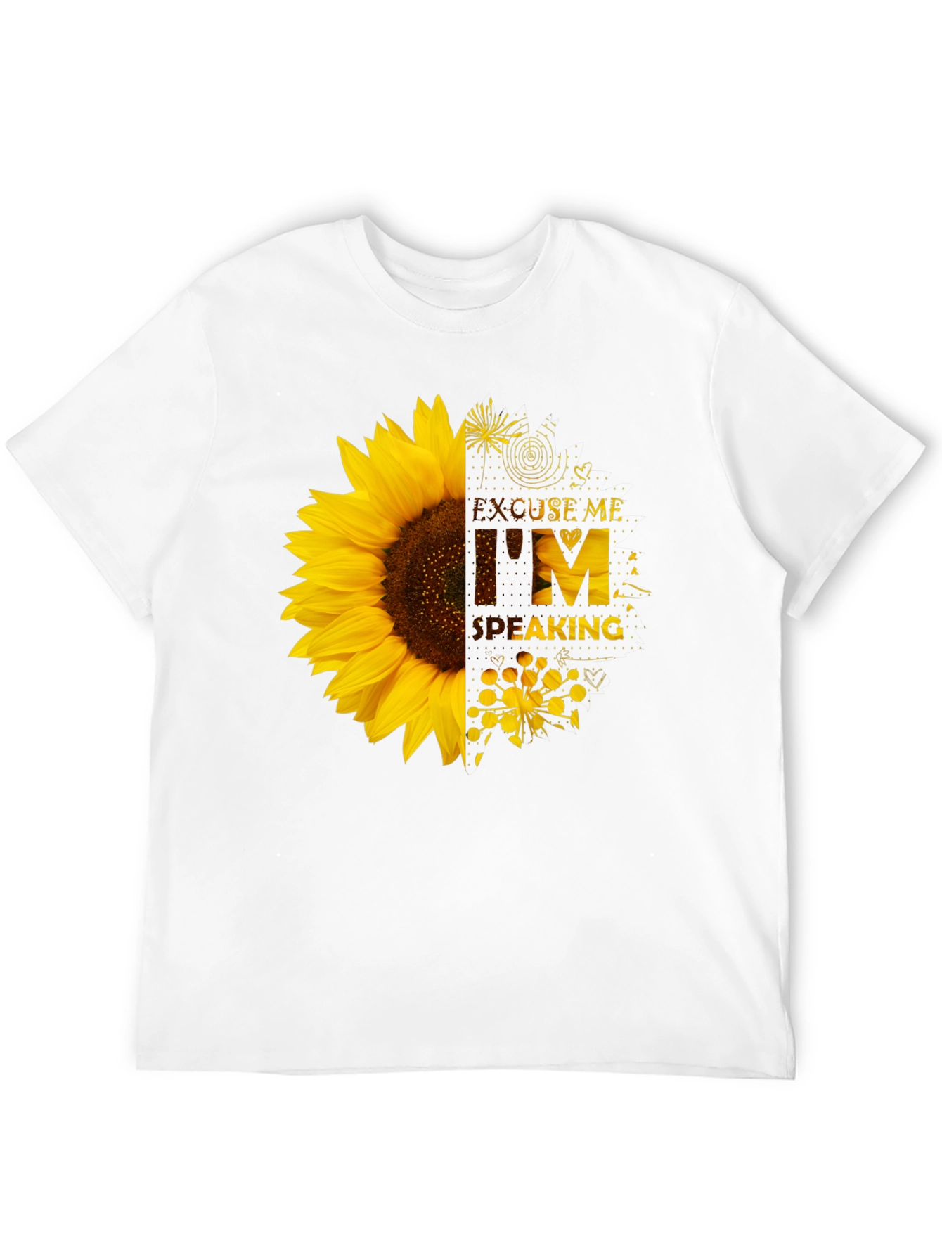 Sunflower Graphic Tee - Excuse Me Im Speaking