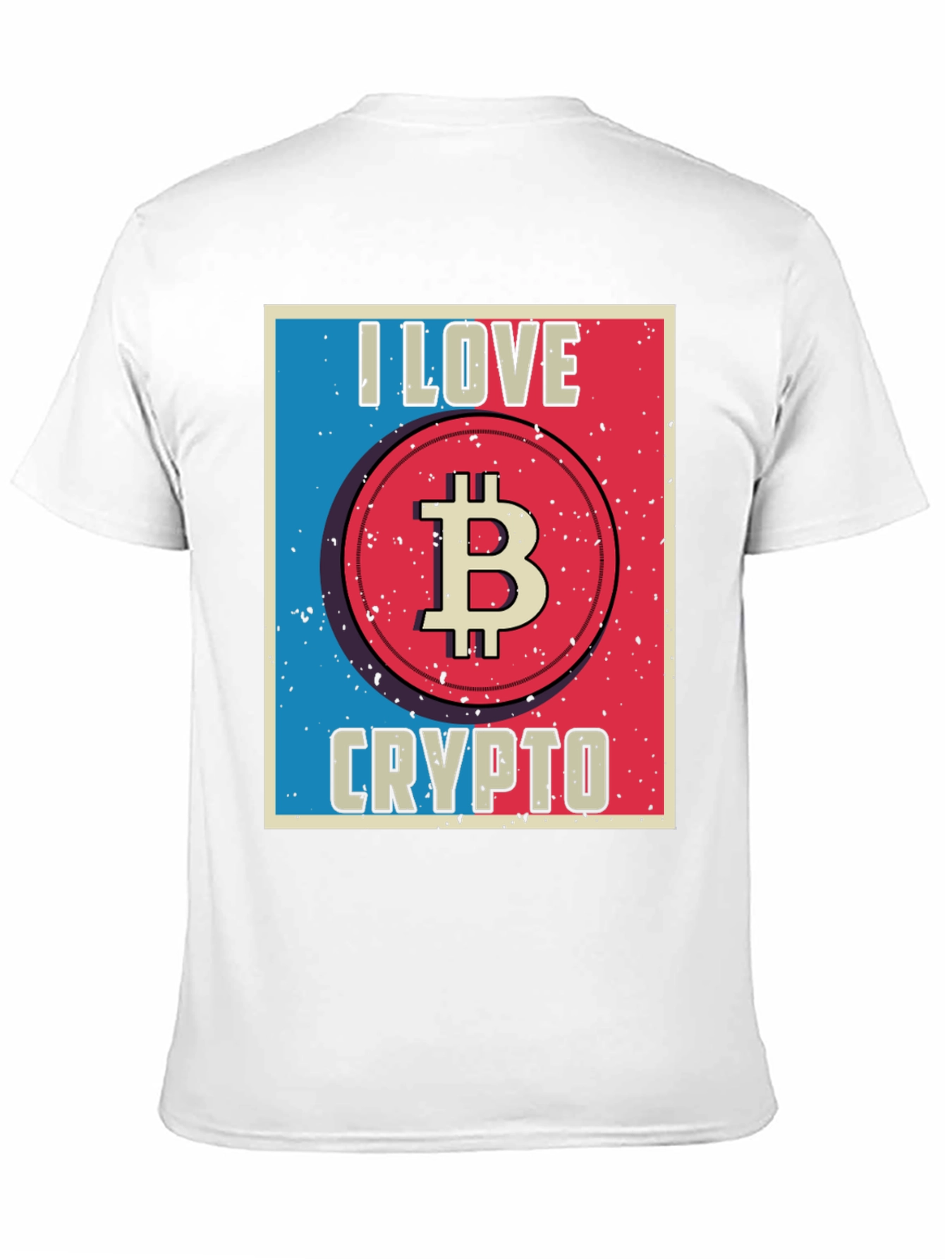 I Love Crypto Bitcoin Black T-Shirt