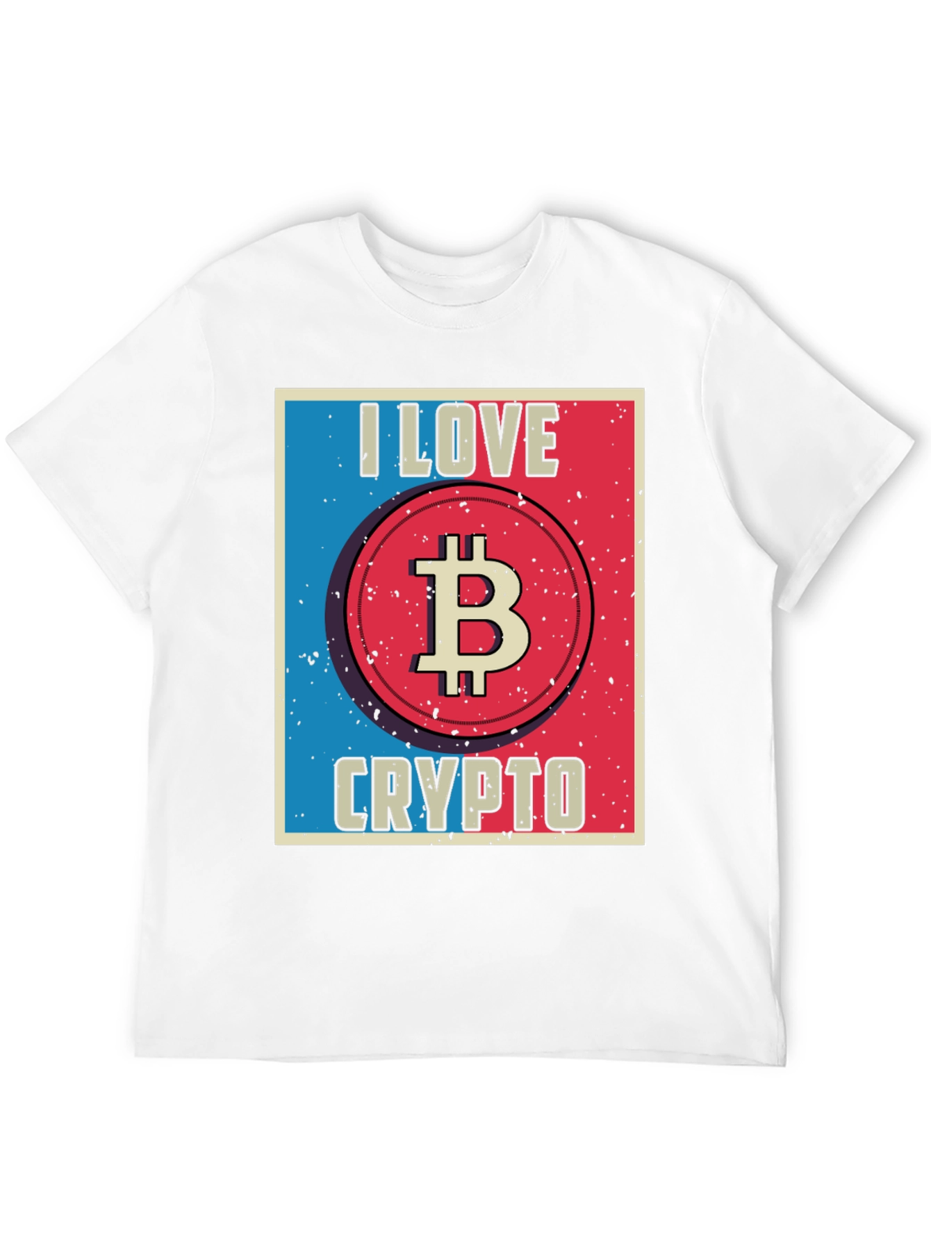 I Love Crypto Bitcoin Black T-Shirt