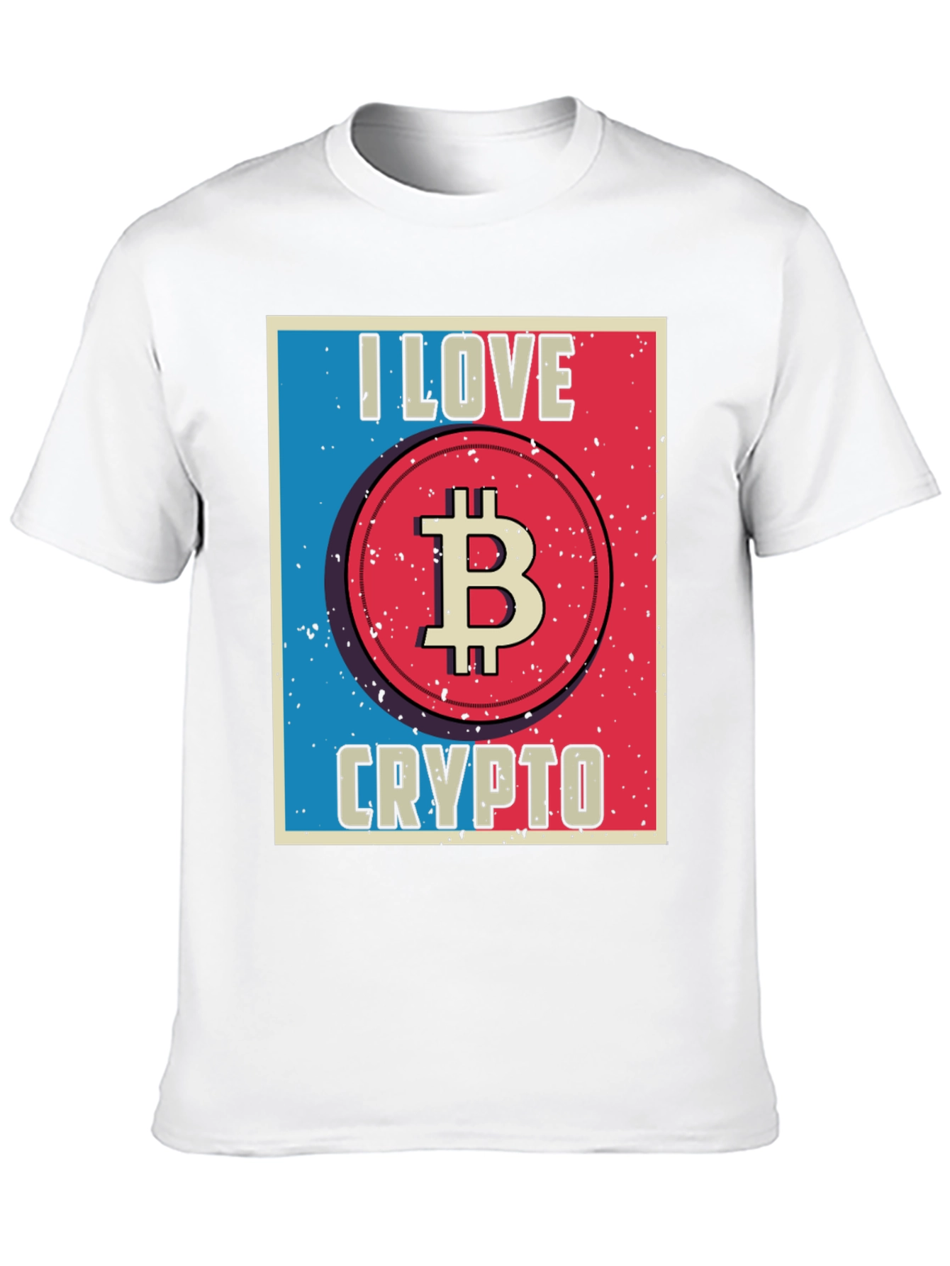 I Love Crypto Bitcoin Black T-Shirt