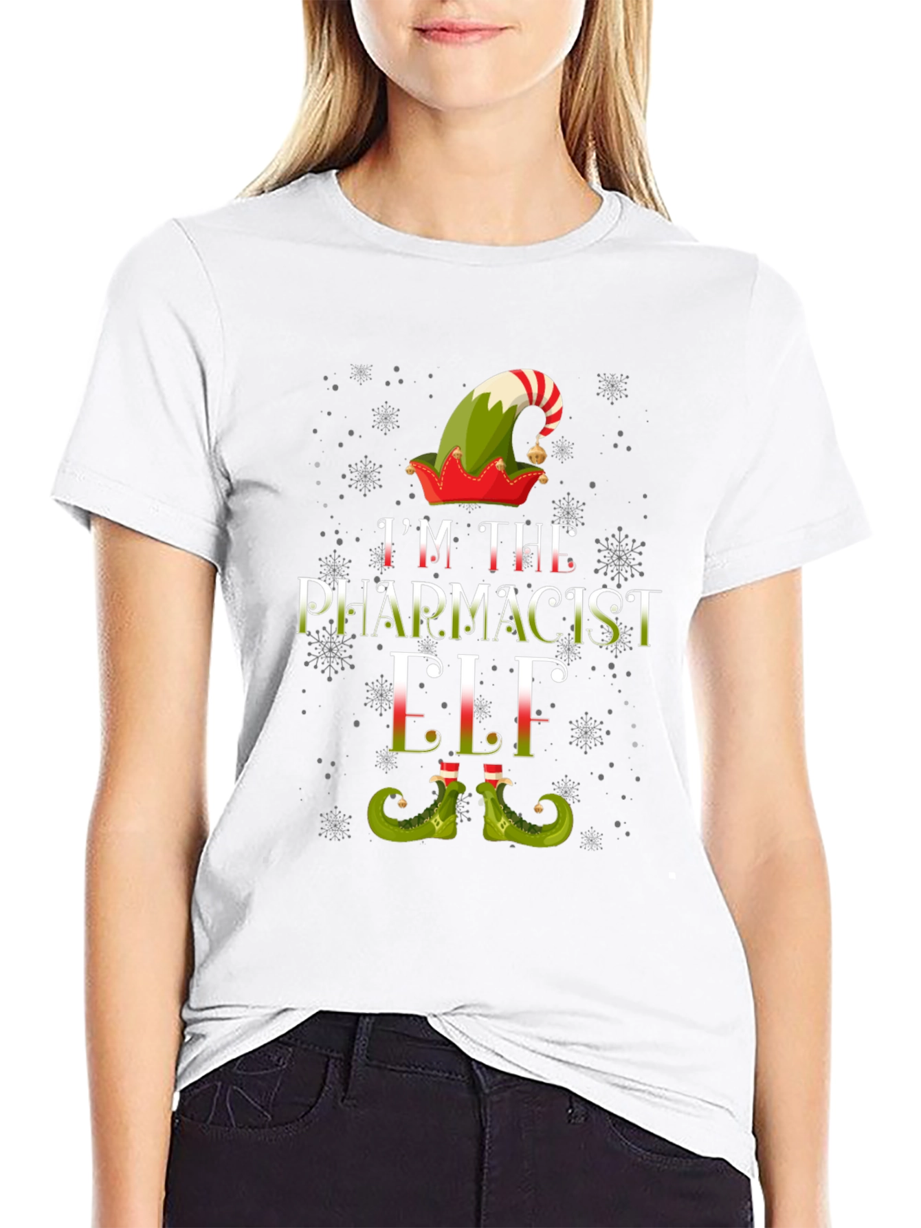 Pharmacist Elf Christmas T-Shirt