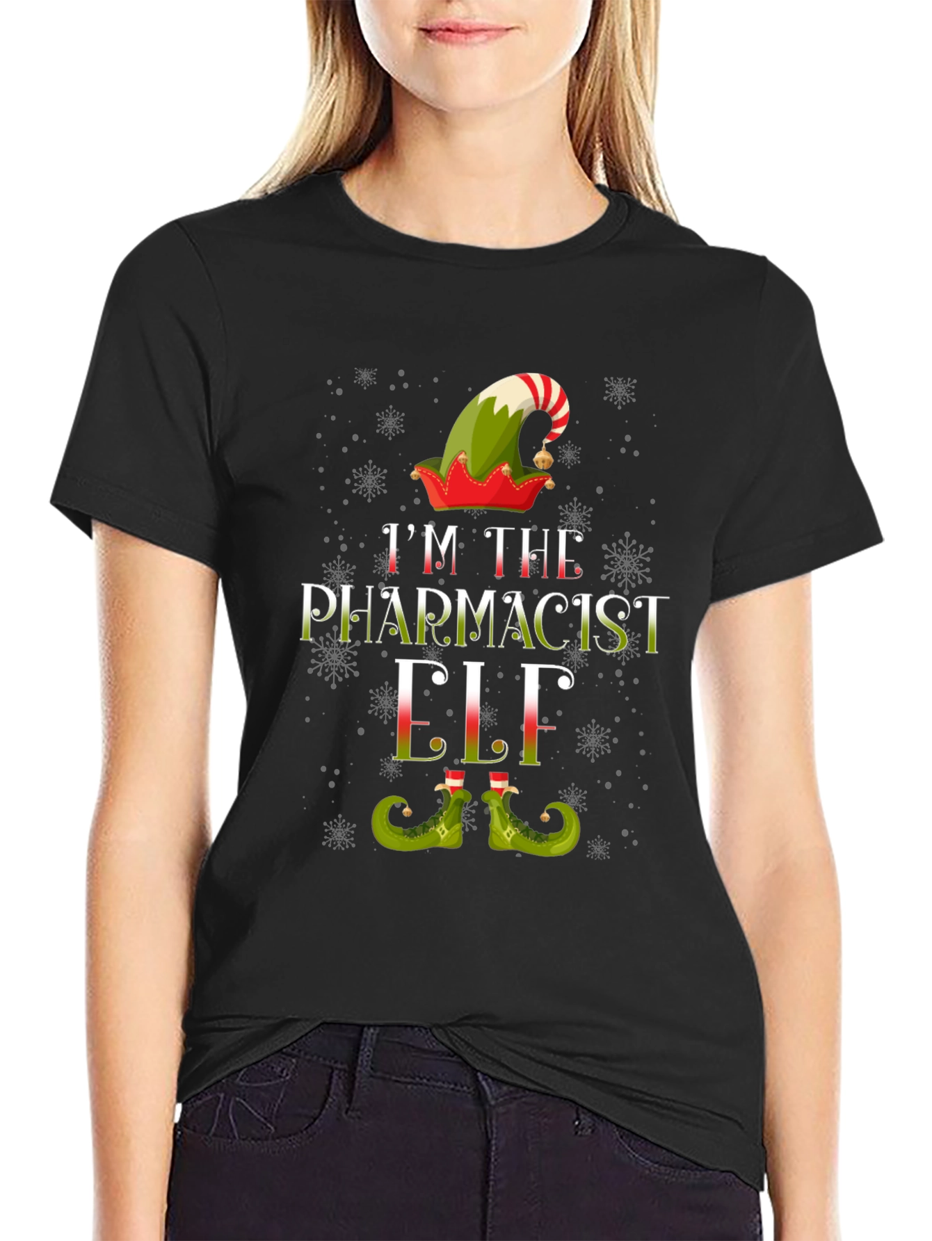 Pharmacist Elf Christmas T-Shirt