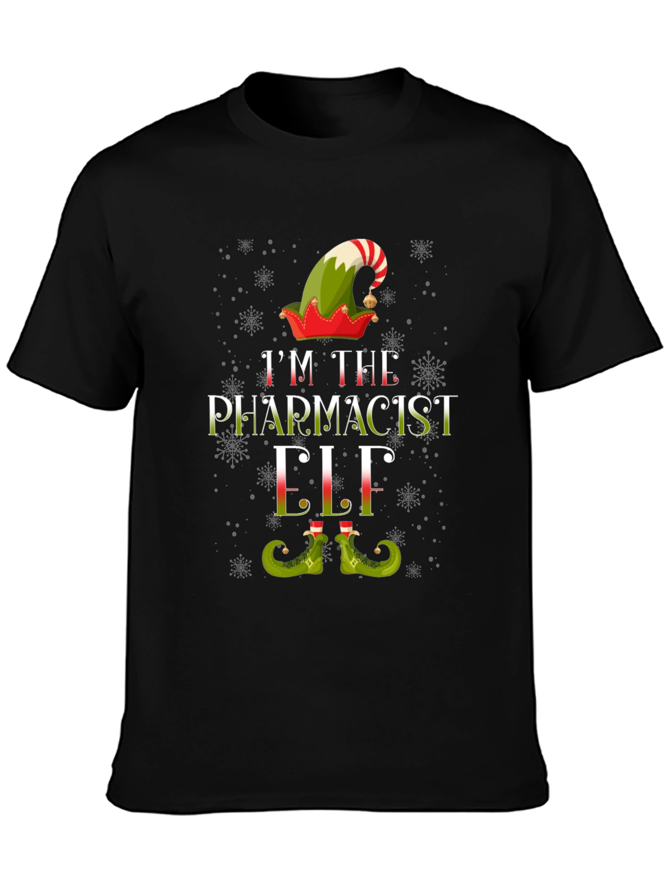 Pharmacist Elf Christmas T-Shirt