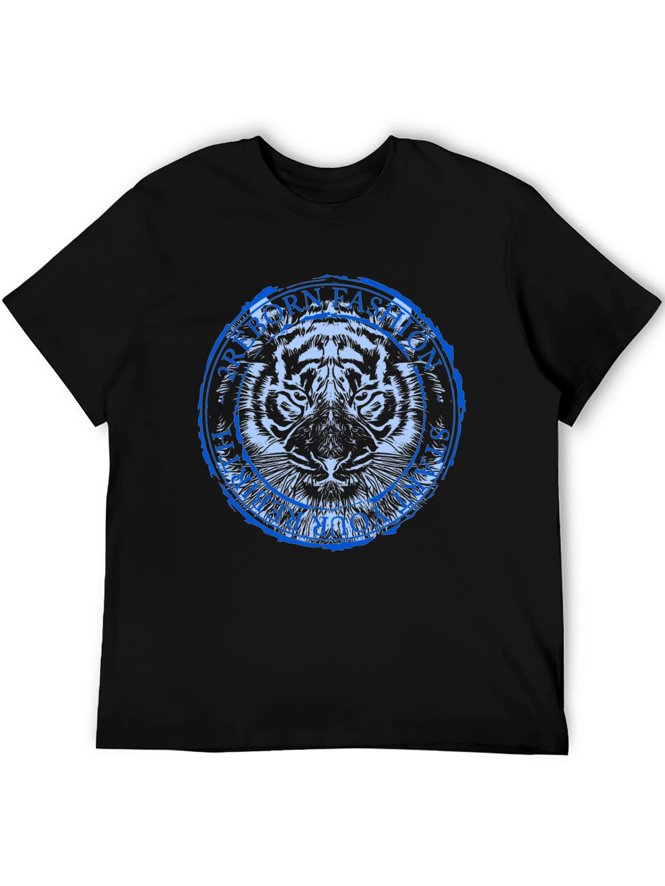 Born Fashion Tiger Graphic Tee - Black