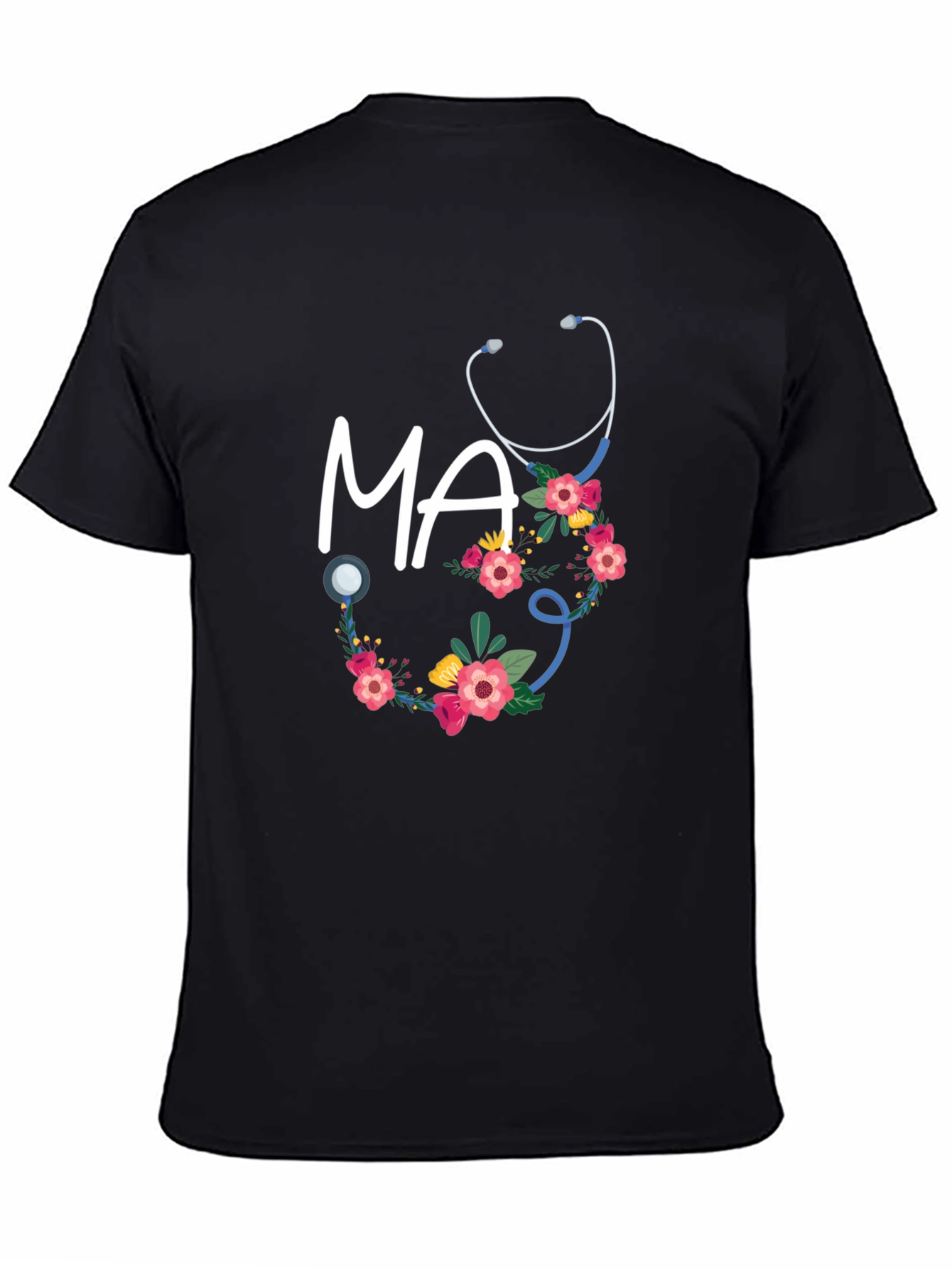 Floral Medical Assistant T-Shirt - MA Gift