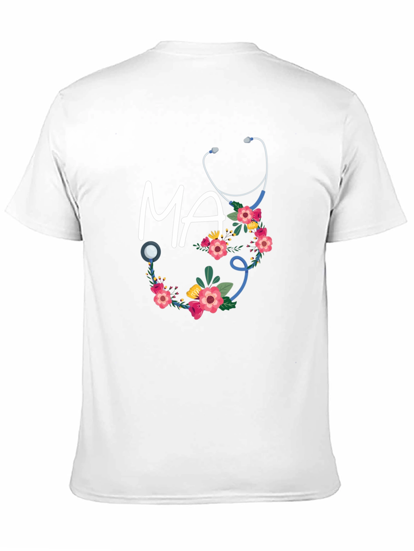 Floral Medical Assistant T-Shirt - MA Gift