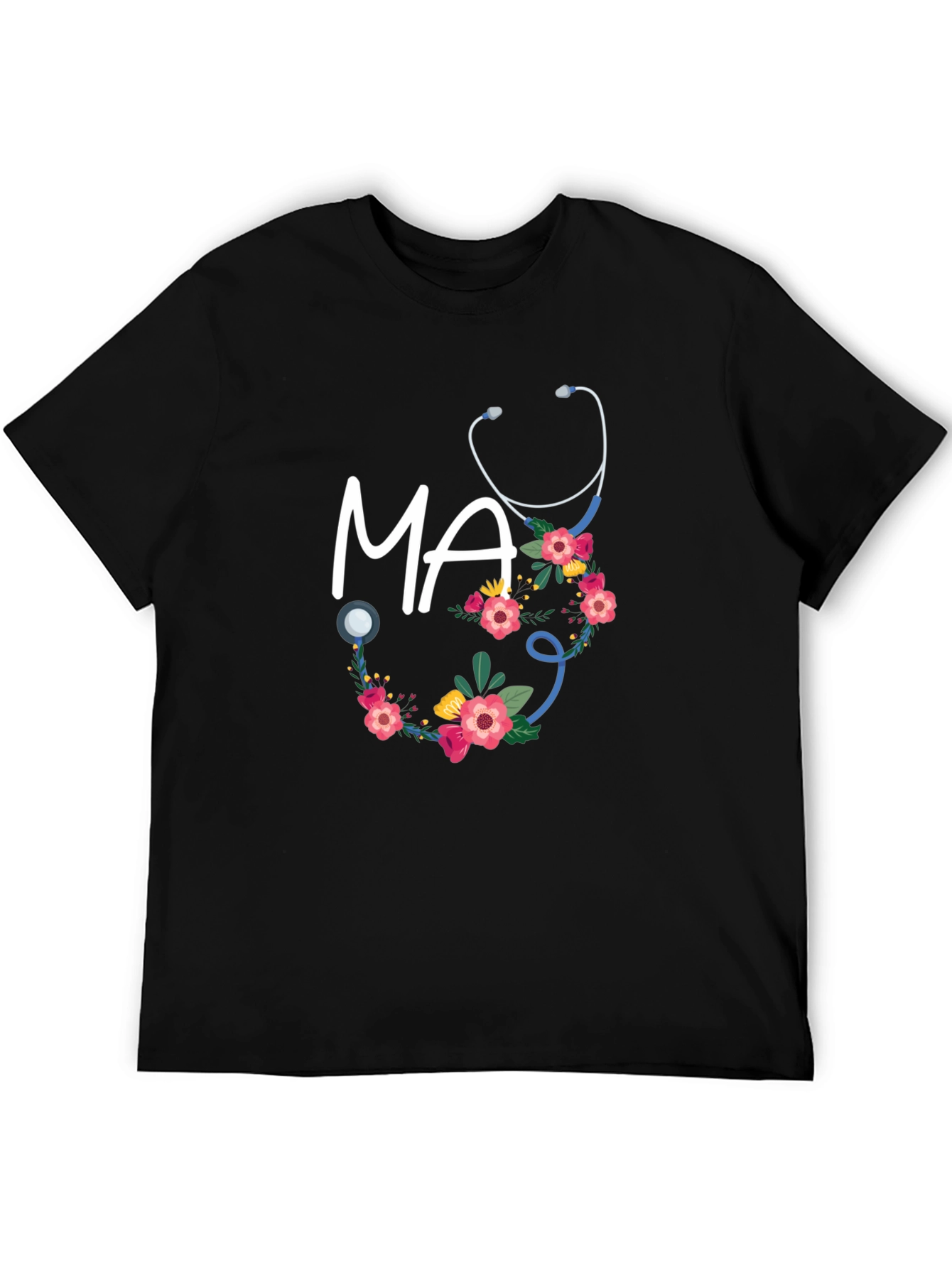 Floral Medical Assistant T-Shirt - MA Gift