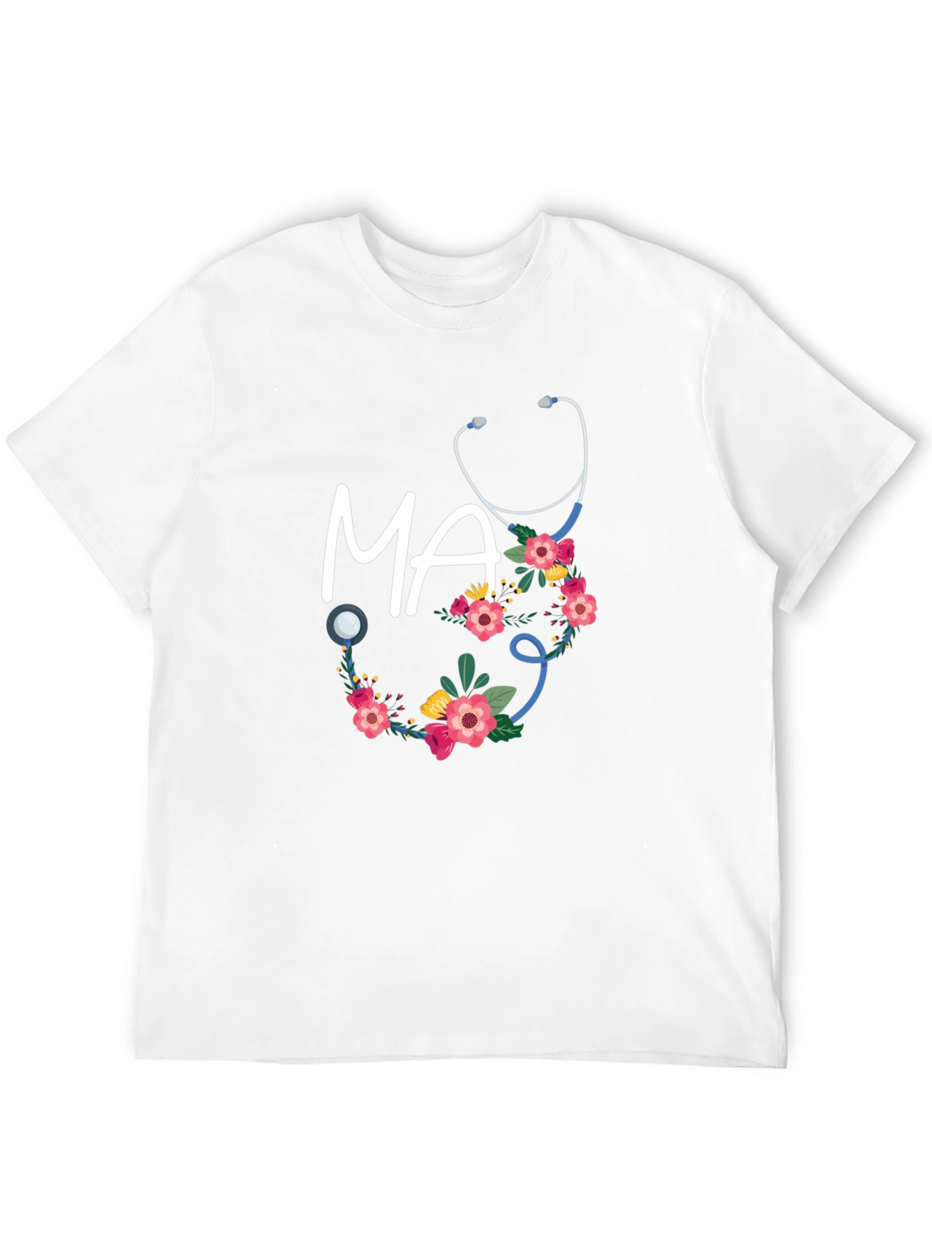 Floral Medical Assistant T-Shirt - MA Gift