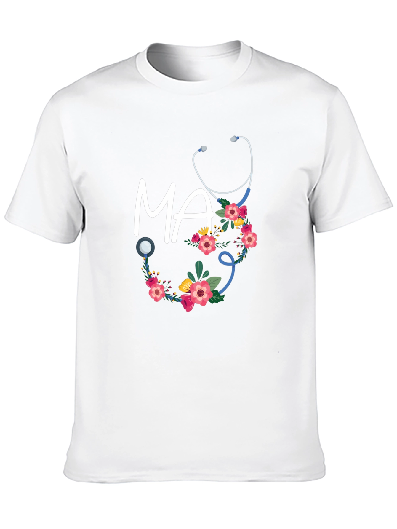 Floral Medical Assistant T-Shirt - MA Gift