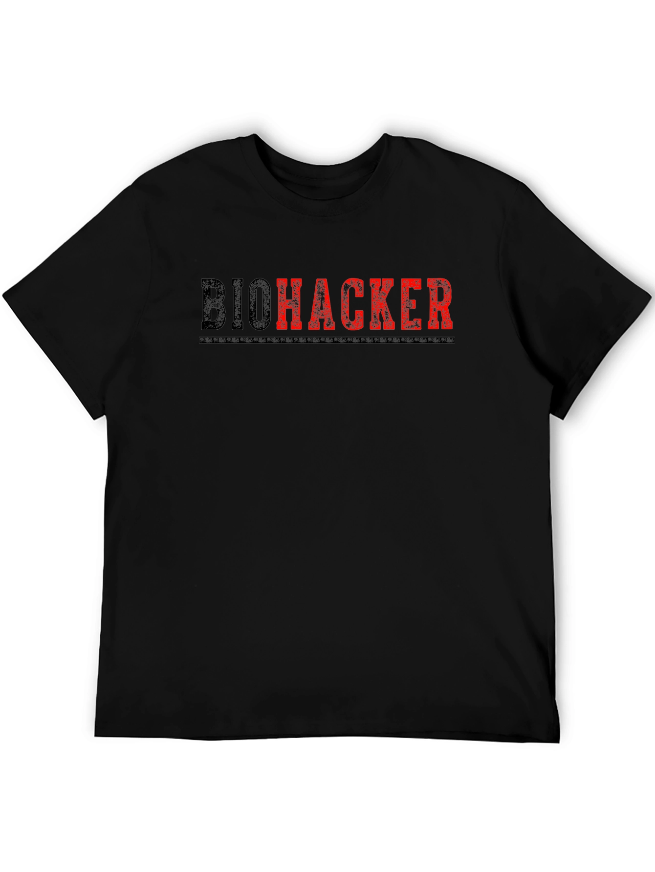 Biohacker Graphic Tee - Black Cotton T-Shirt