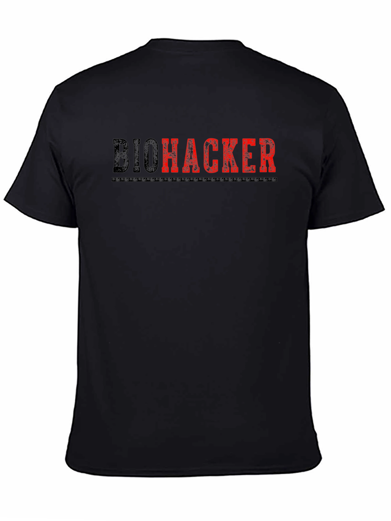 Biohacker Graphic Tee - Black Cotton T-Shirt