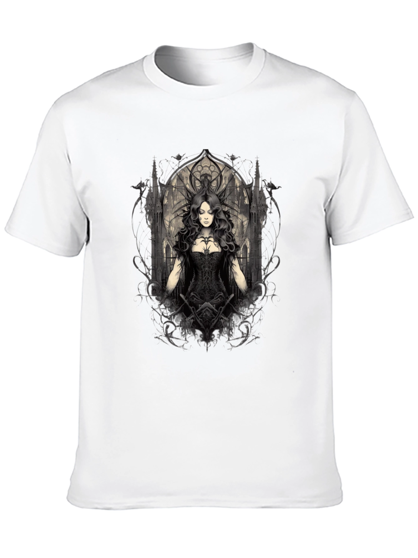 Gothic Queen T-Shirt - Dark Fantasy Apparel
