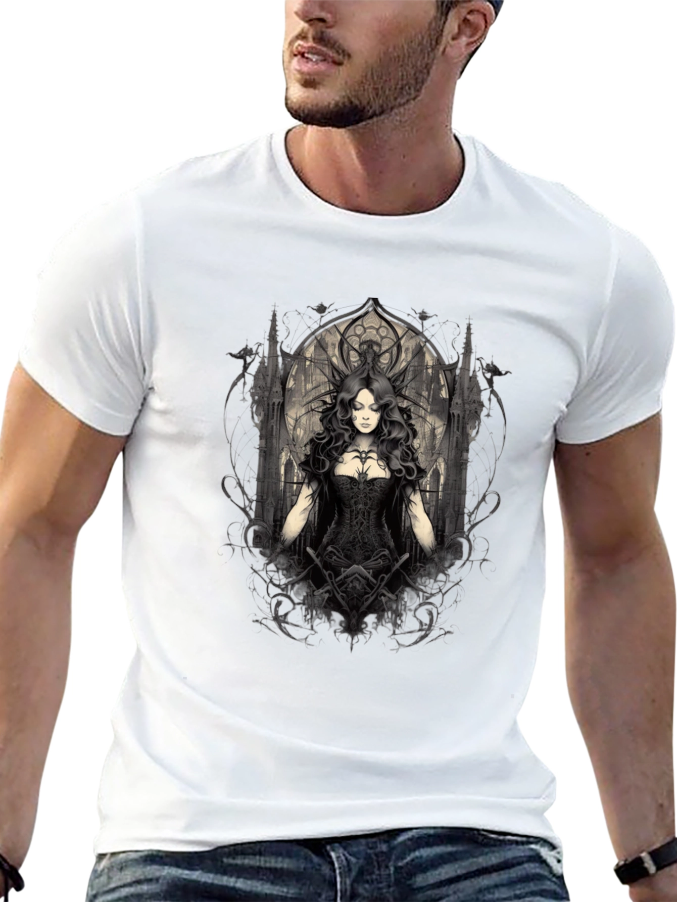Gothic Queen T-Shirt - Dark Fantasy Apparel