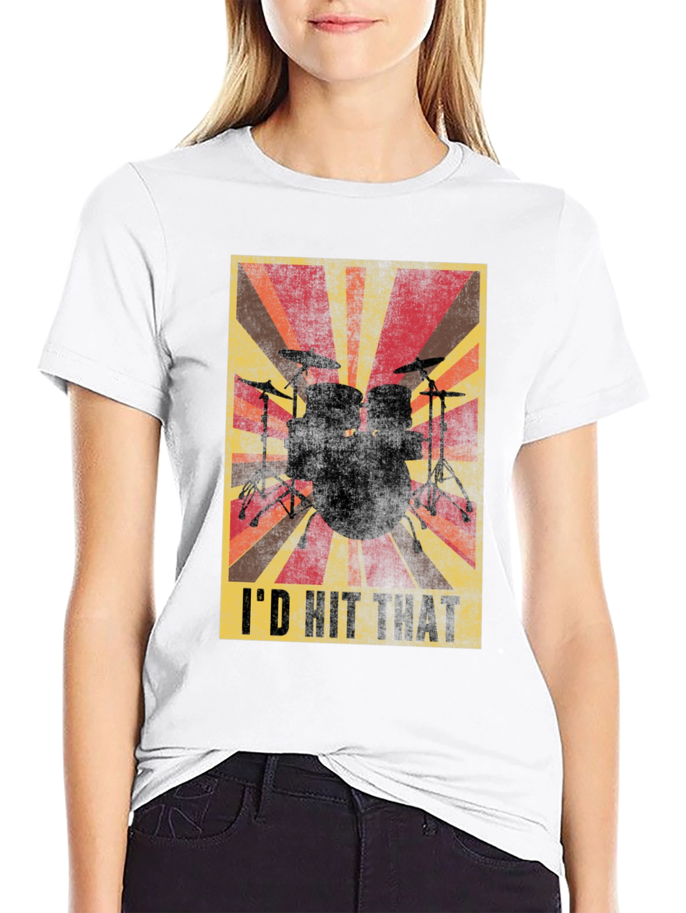 Id Hit That Drummer T-Shirt