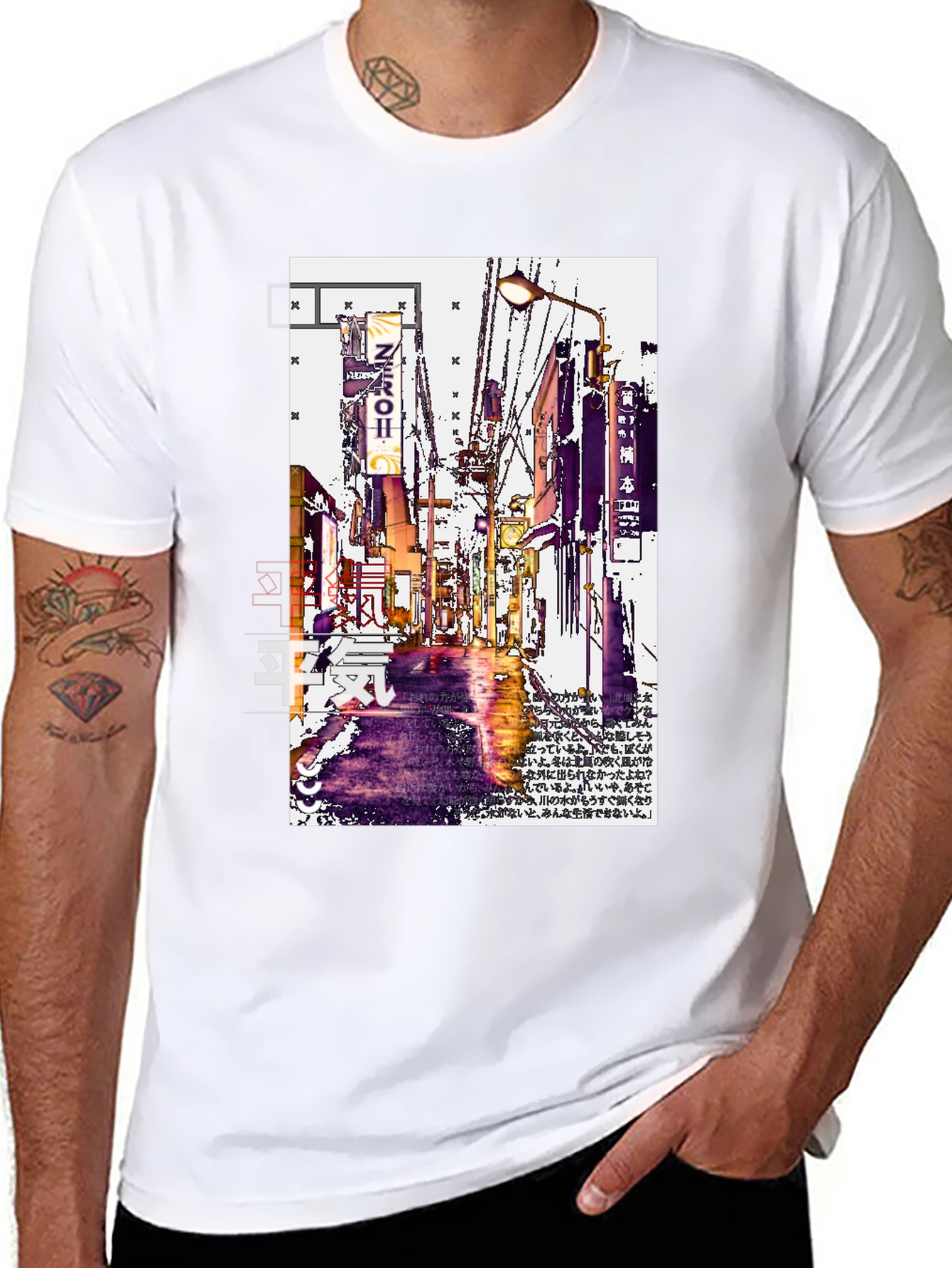 Urban Anime T-Shirt - Black