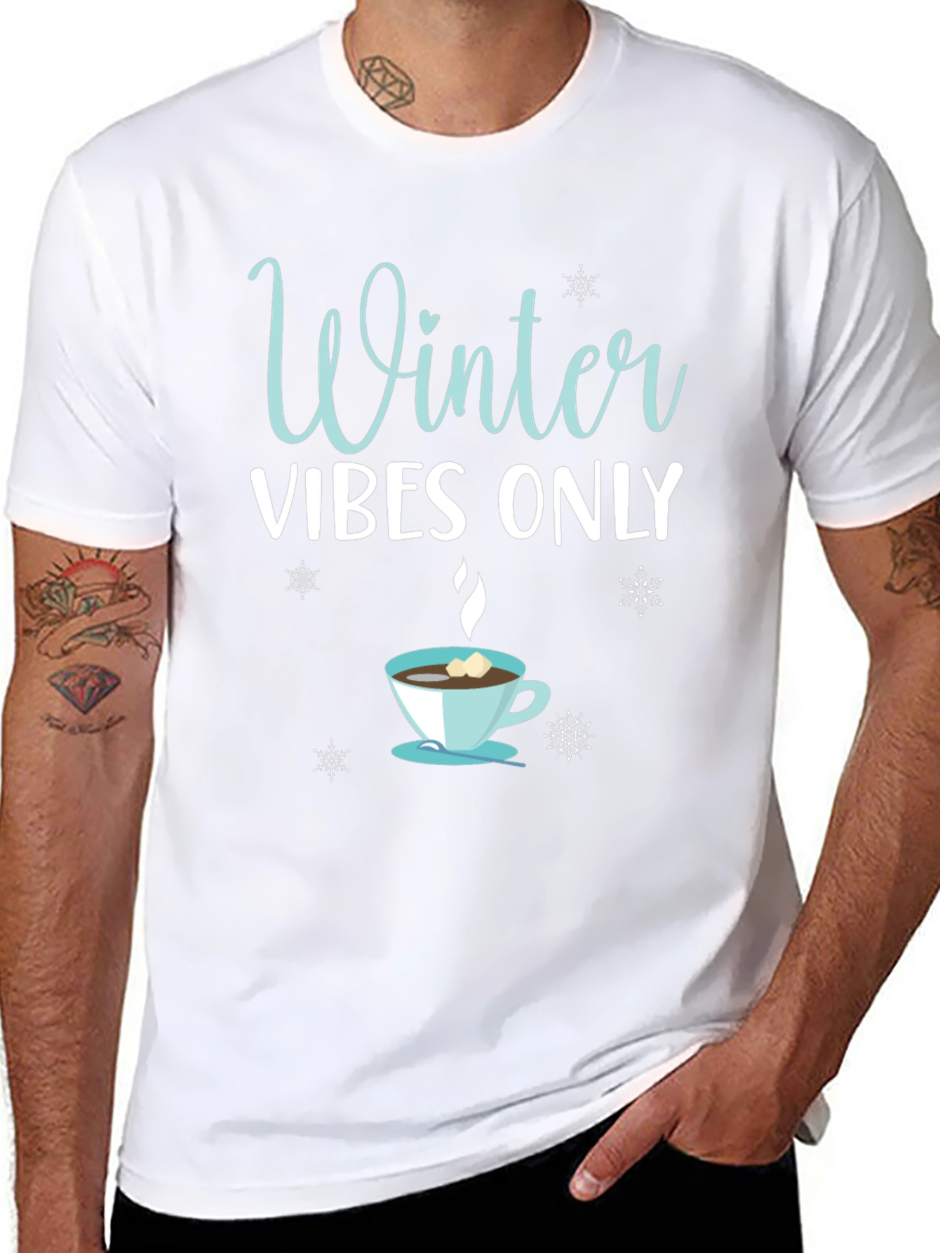 Winter Vibes Only Graphic T-Shirt