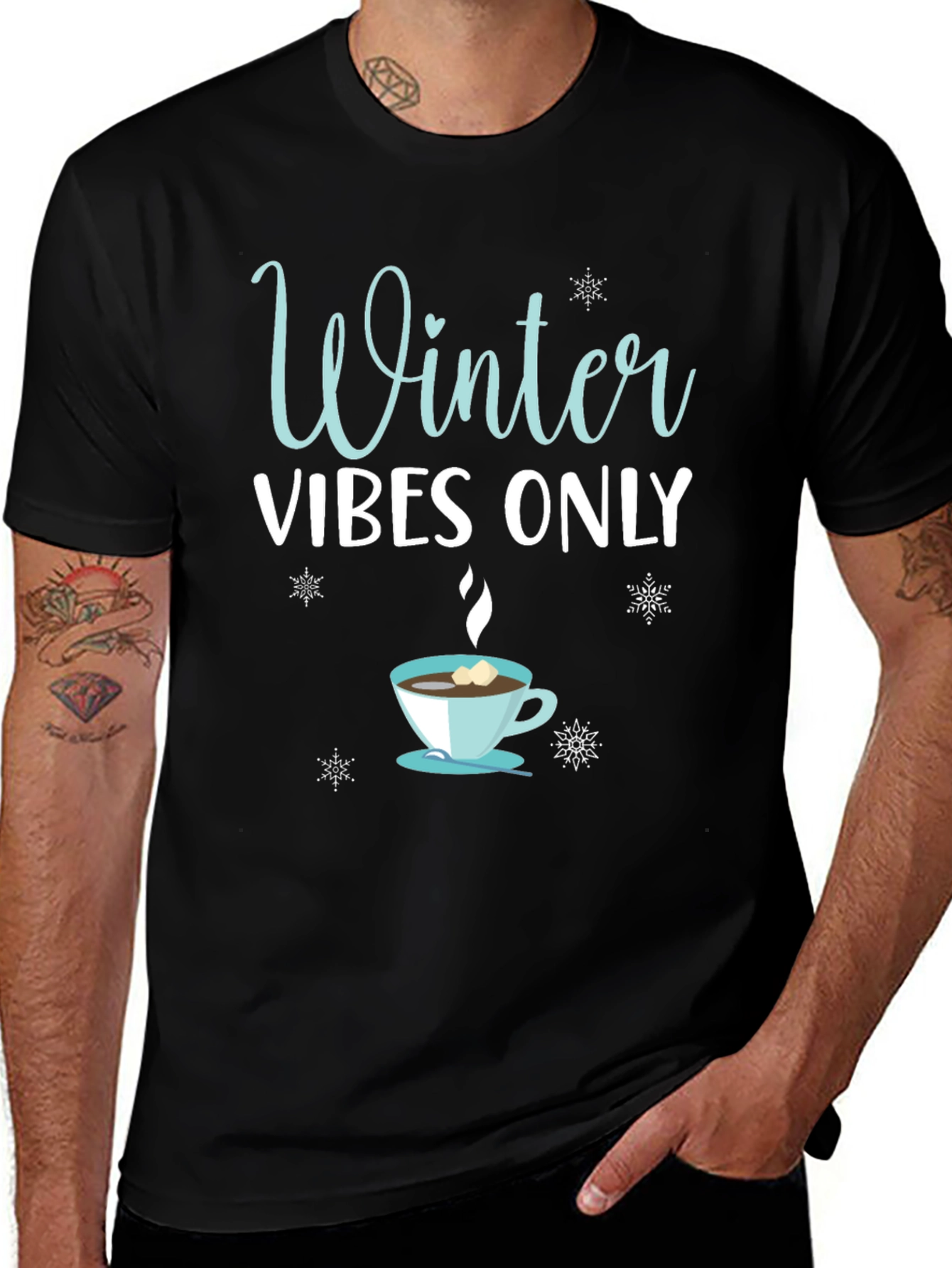 Winter Vibes Only Graphic T-Shirt