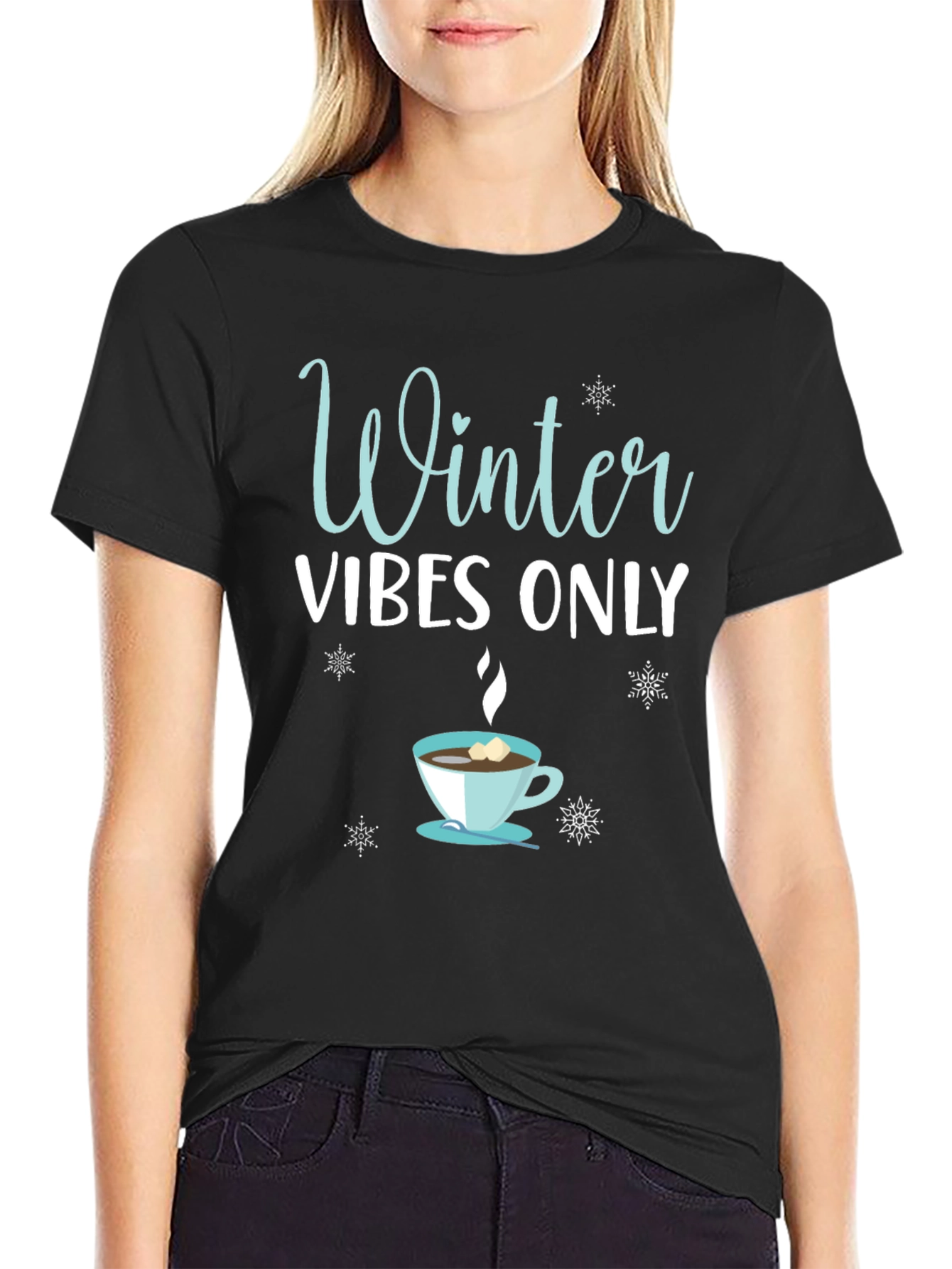 Winter Vibes Only Graphic T-Shirt