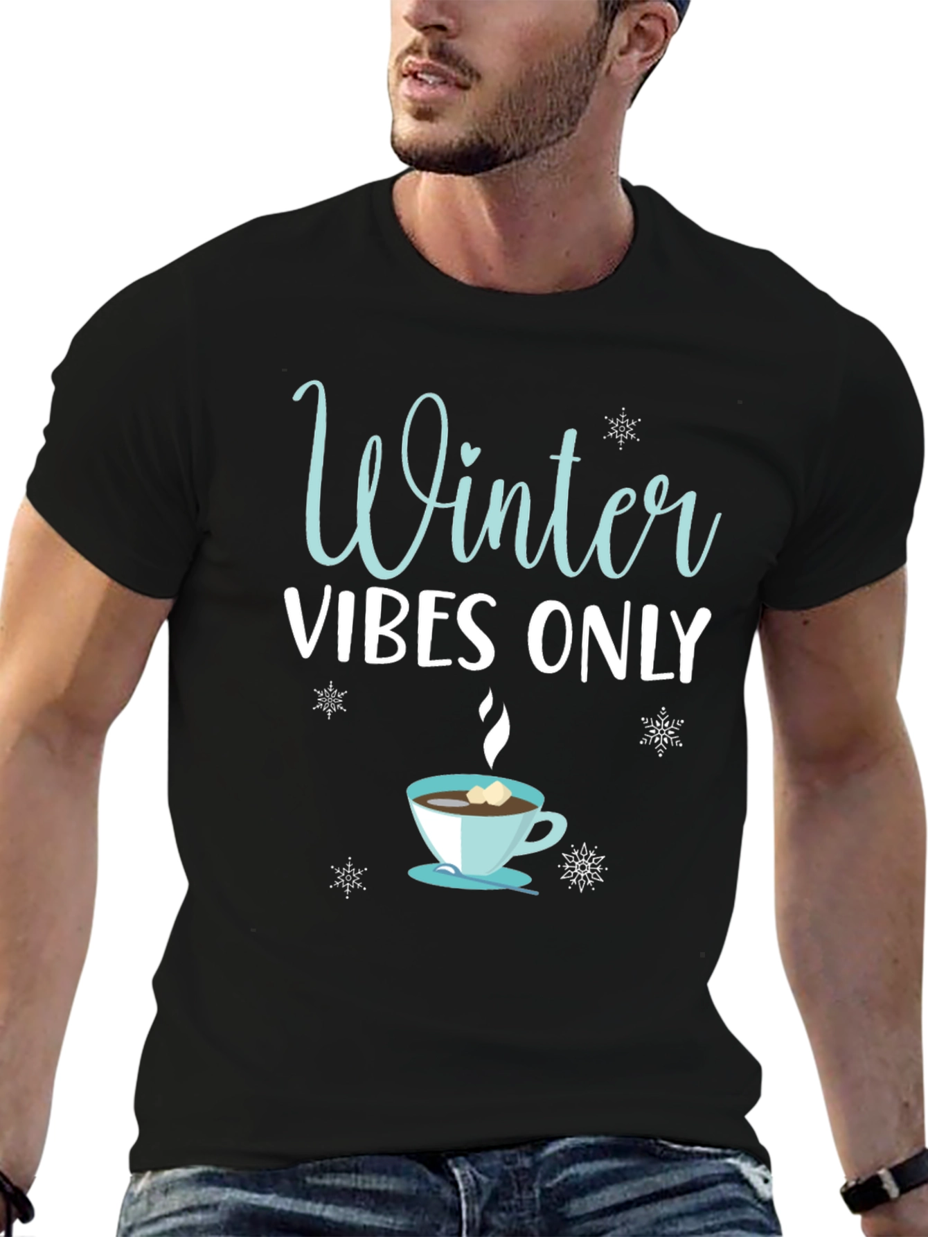 Winter Vibes Only Graphic T-Shirt