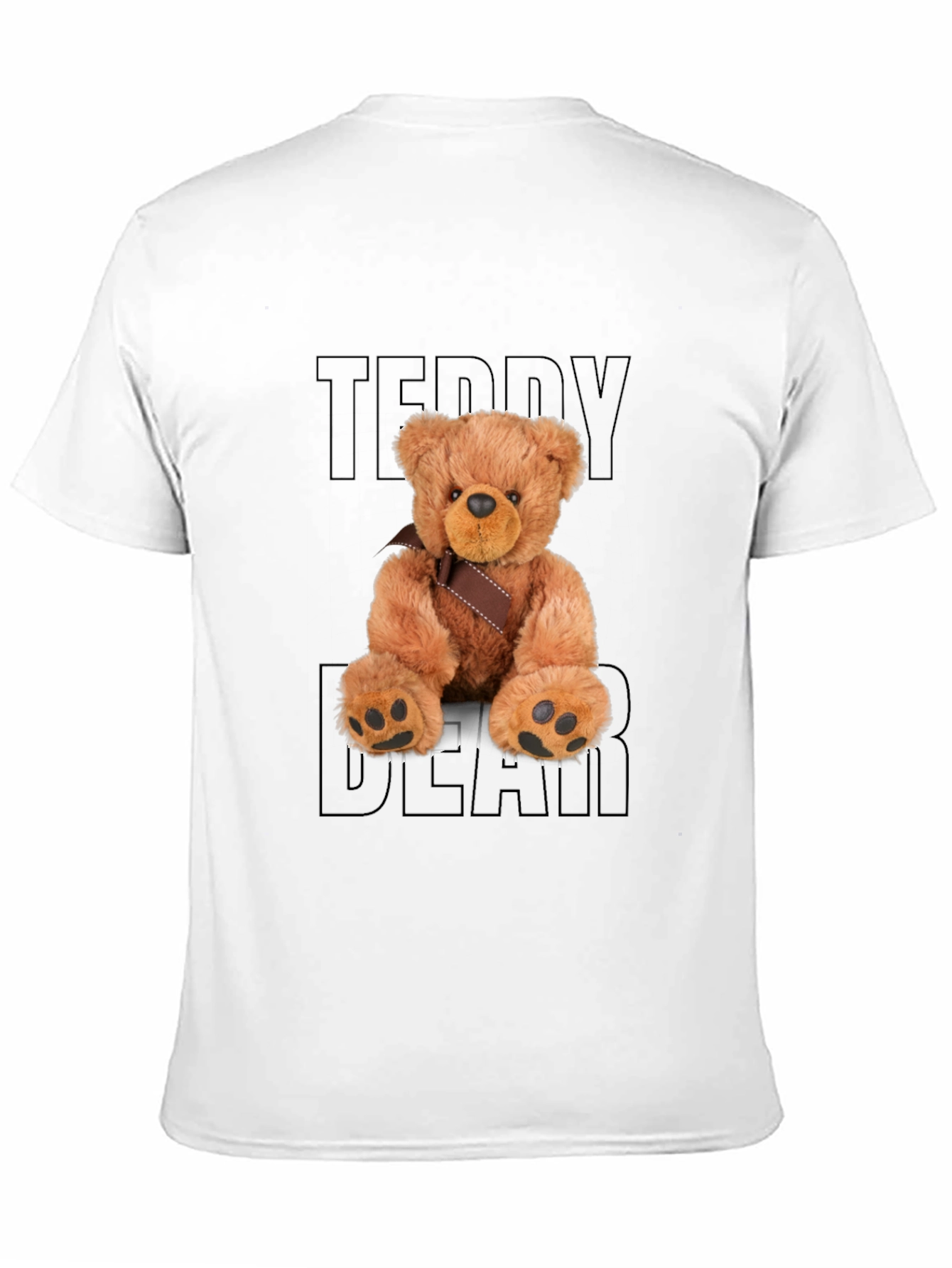 Teddy Bear Graphic Black T-Shirt
