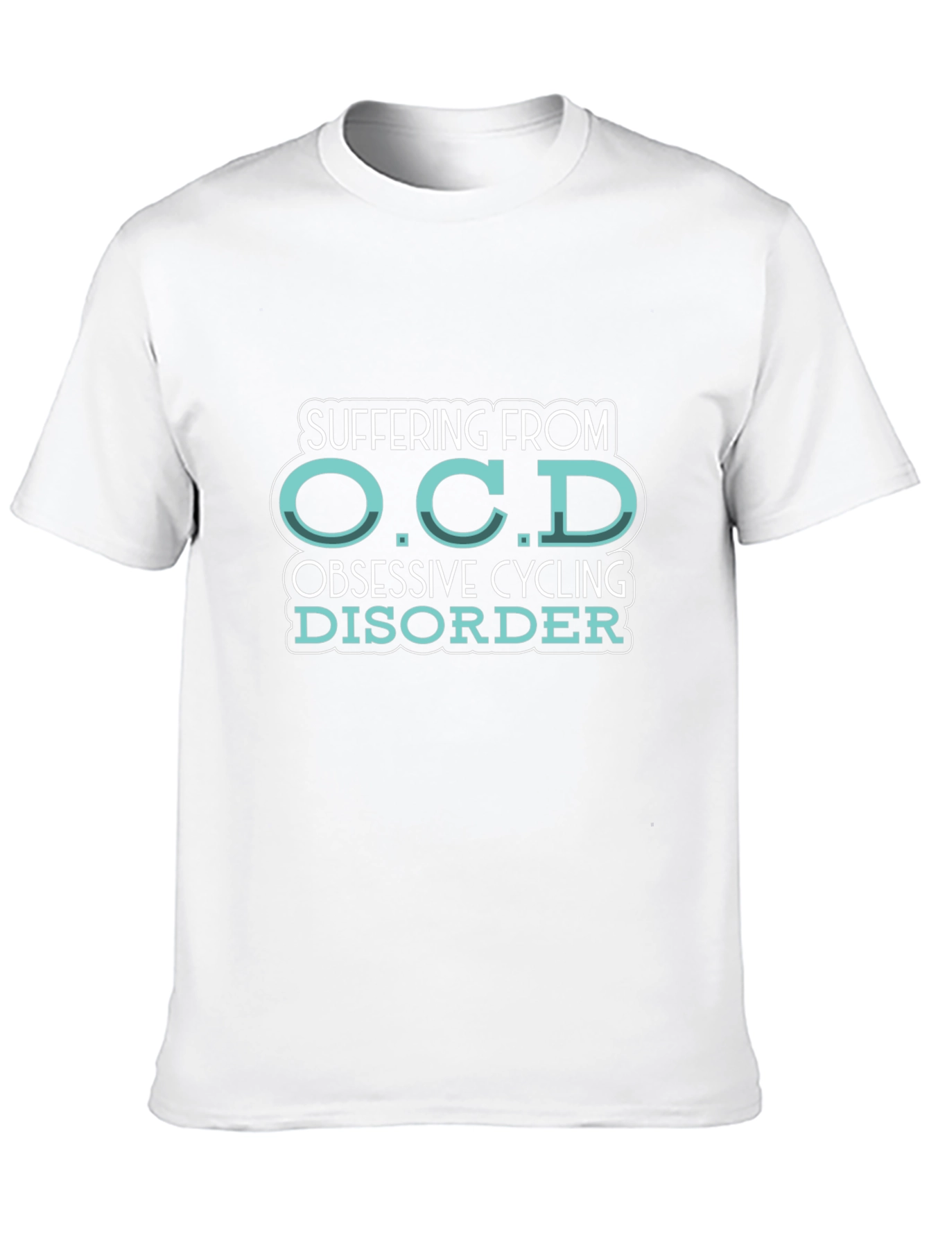 OCD Obsessive Cycling Disorder Black T-Shirt