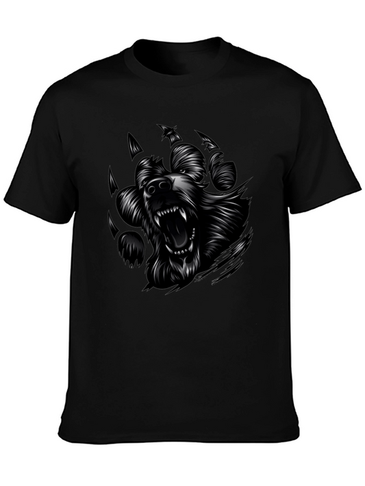 Mens Black Bear Graphic Tee