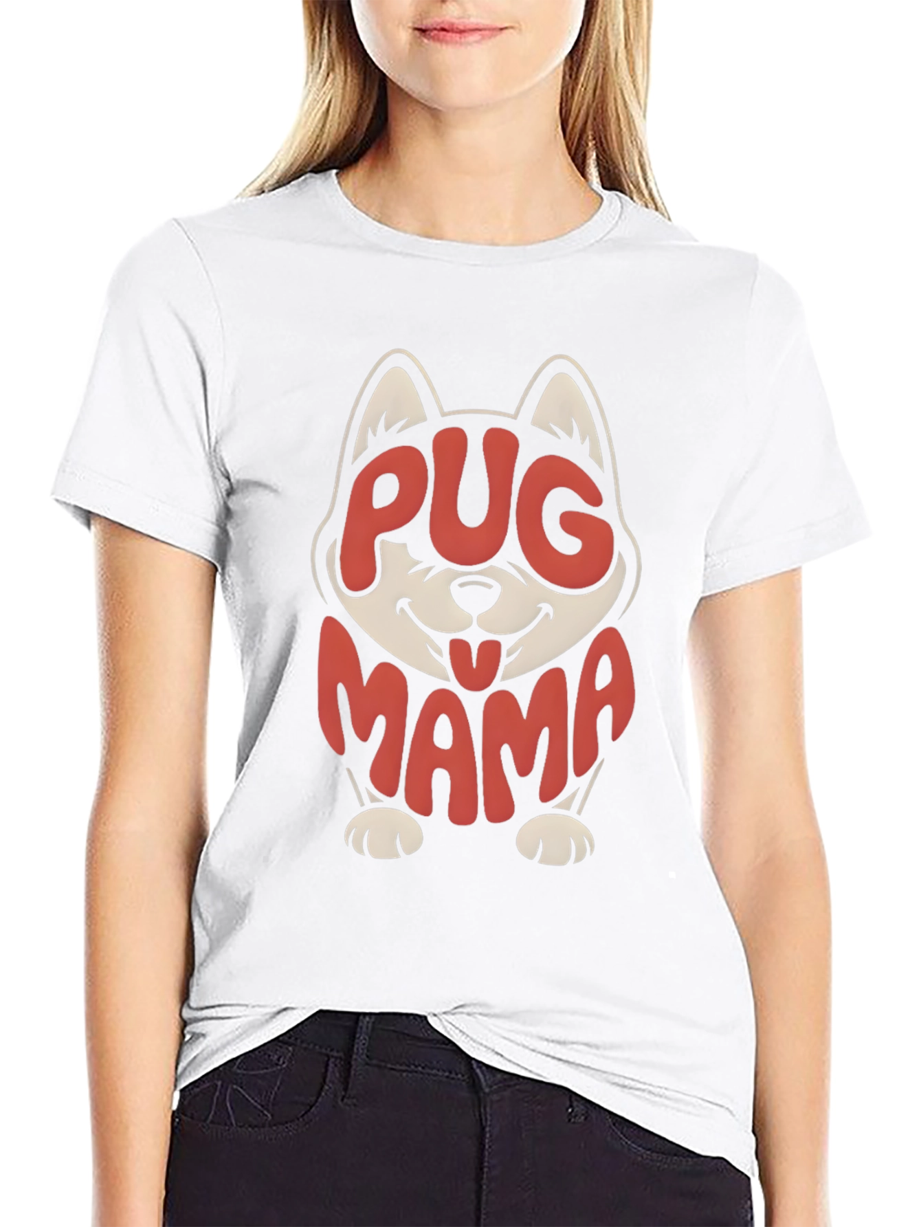 Pug Mama T-Shirt - Cute Dog Lover Tee