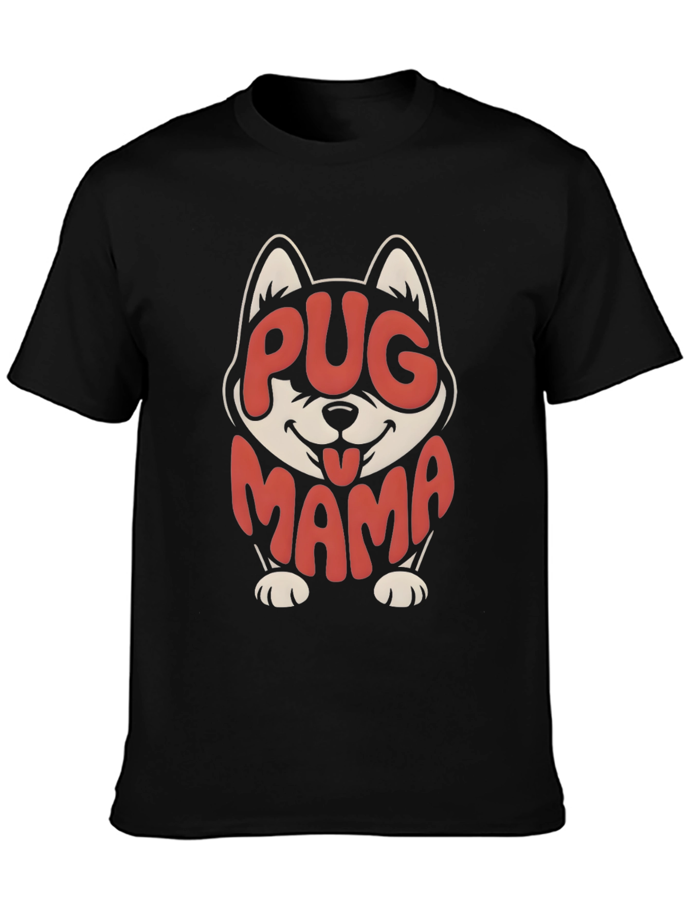 Pug Mama T-Shirt - Cute Dog Lover Tee