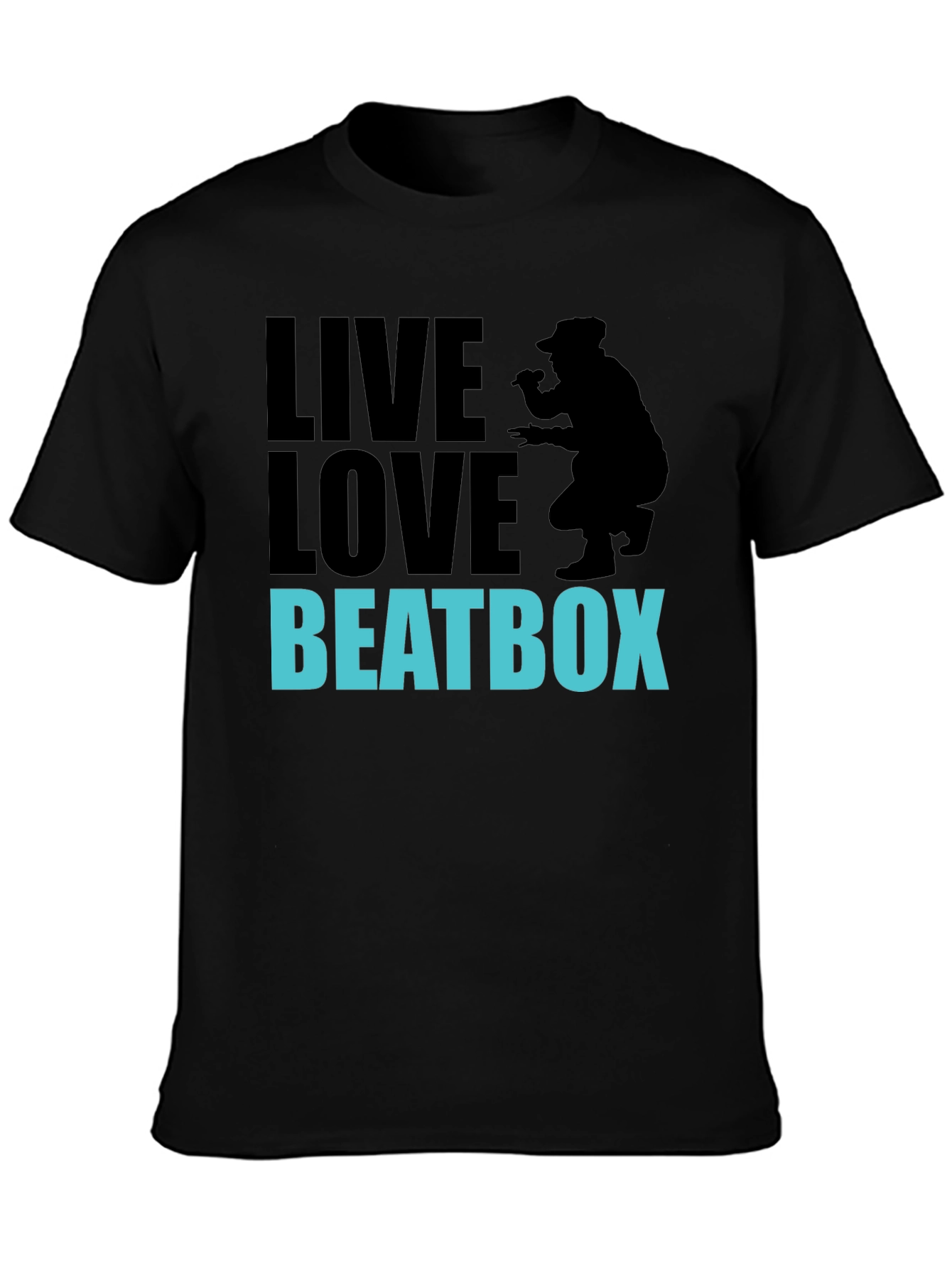 Live Love Beatbox Graphic Tee - Cool Beatboxer Design