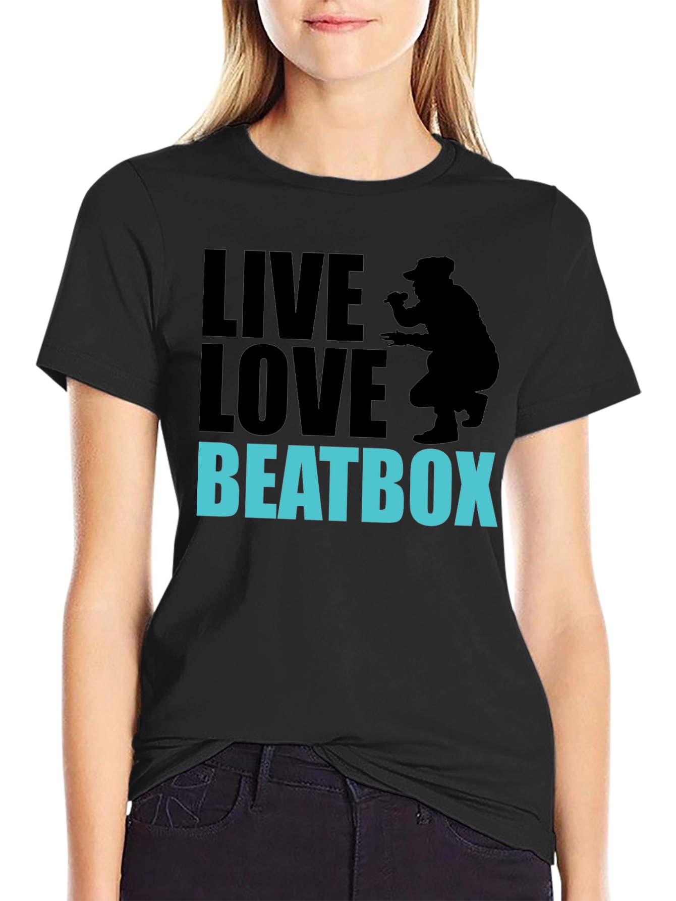 Live Love Beatbox Graphic Tee - Cool Beatboxer Design