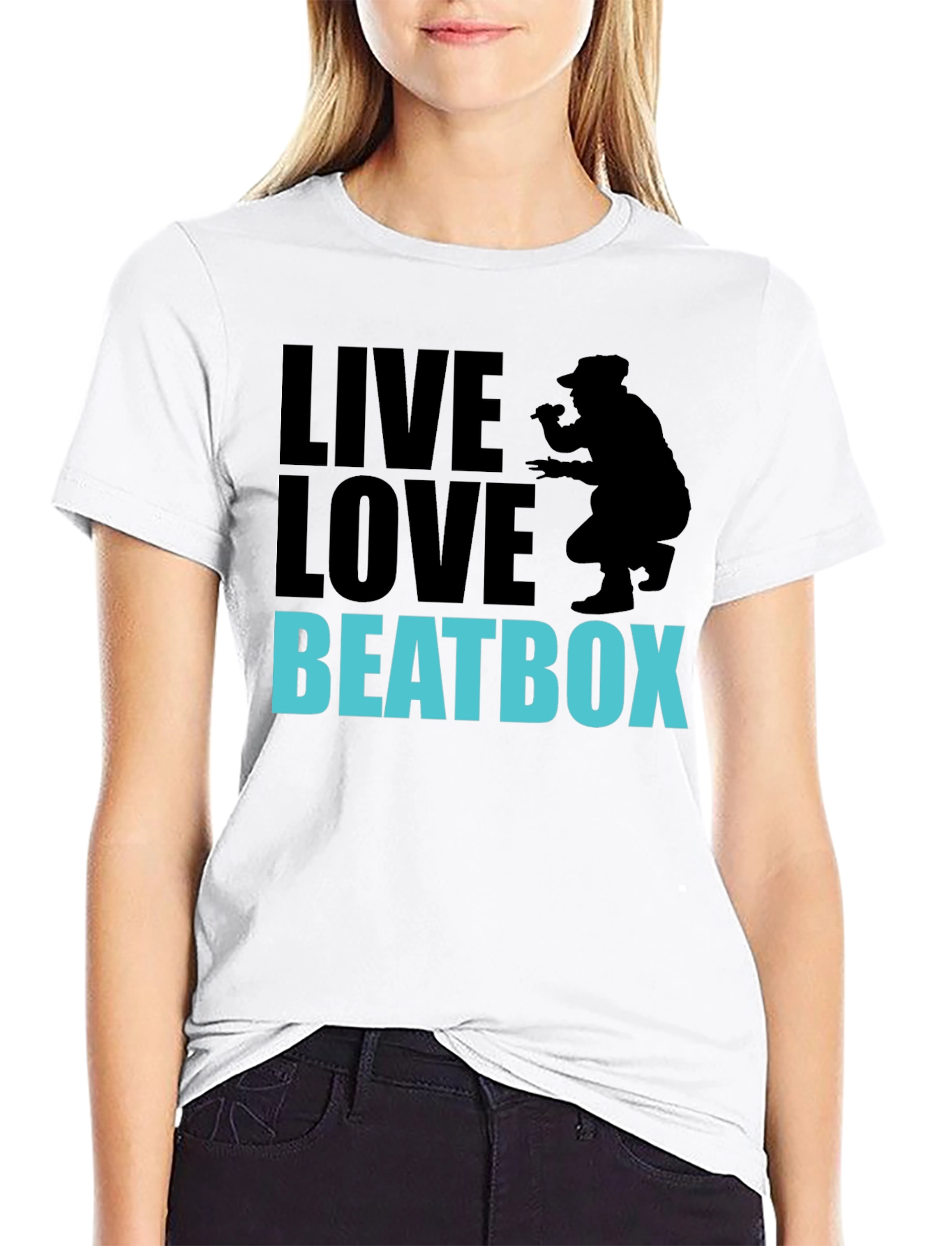 Live Love Beatbox Graphic Tee - Cool Beatboxer Design