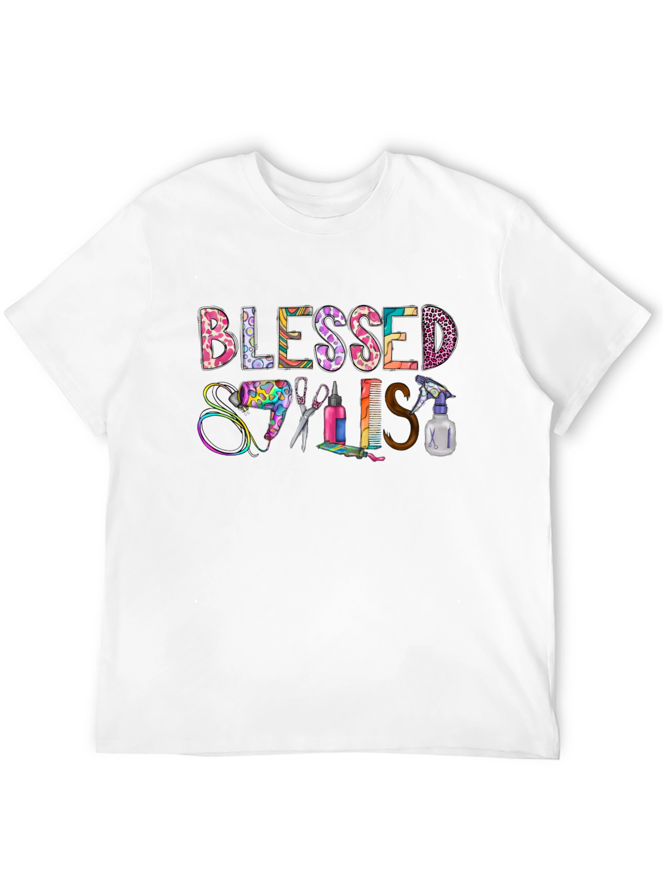 Blessed Stylist T-Shirt - Hairdresser Appreciation Tee
