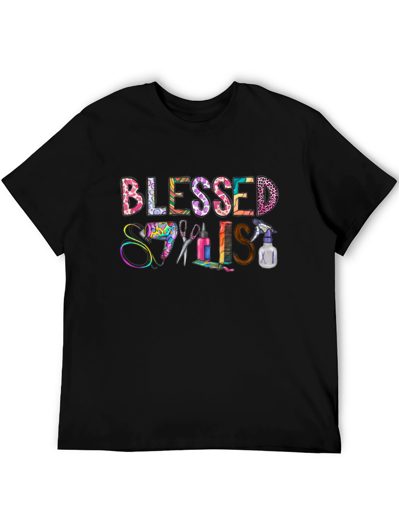 Blessed Stylist T-Shirt - Hairdresser Appreciation Tee
