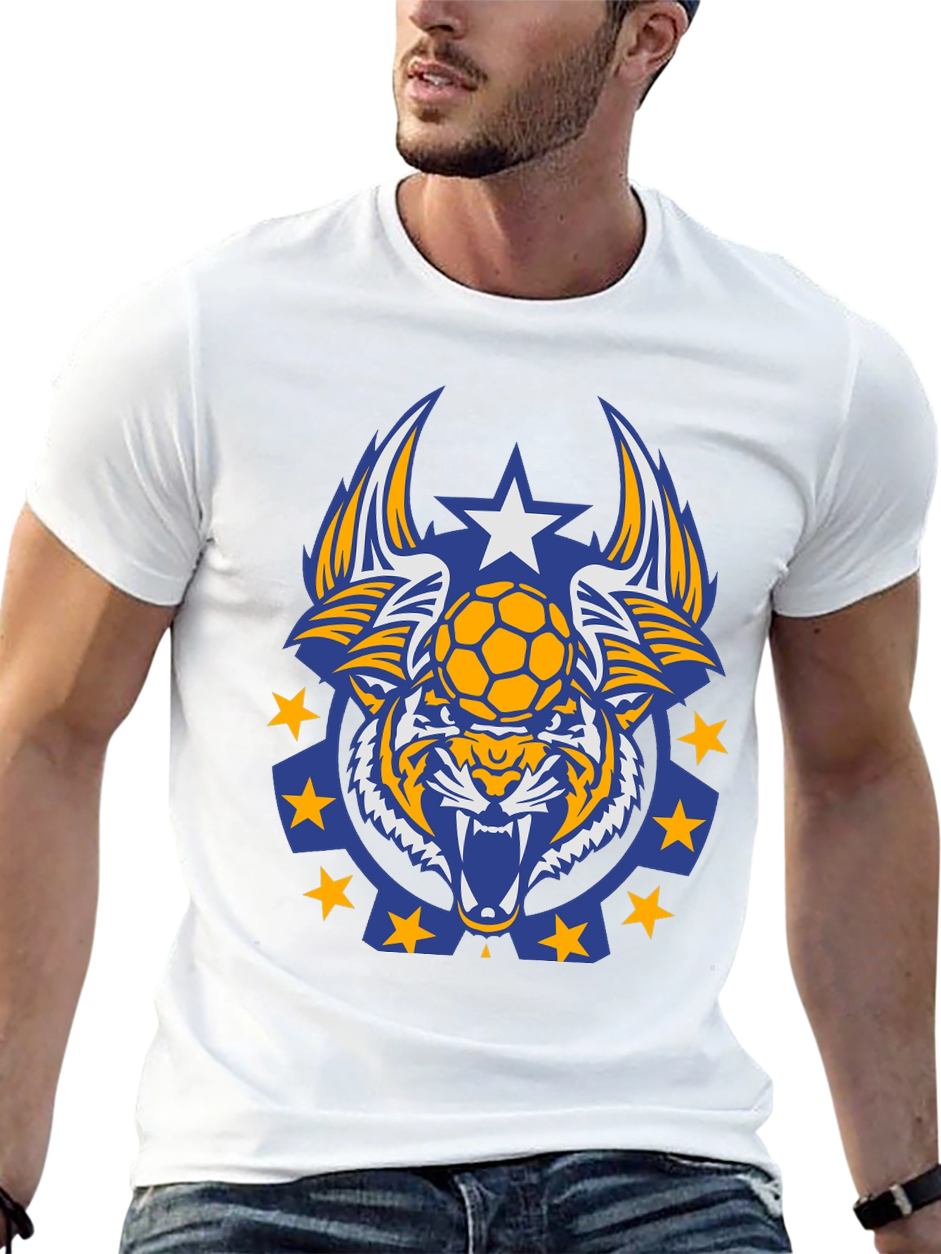 Tiger Soccer Graphic Tee - Black