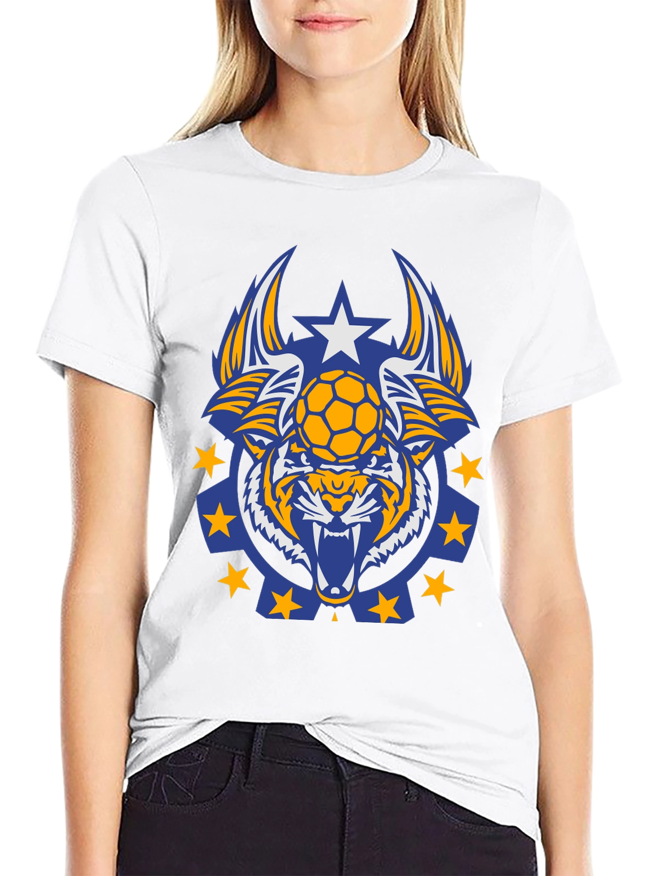 Tiger Soccer Graphic Tee - Black
