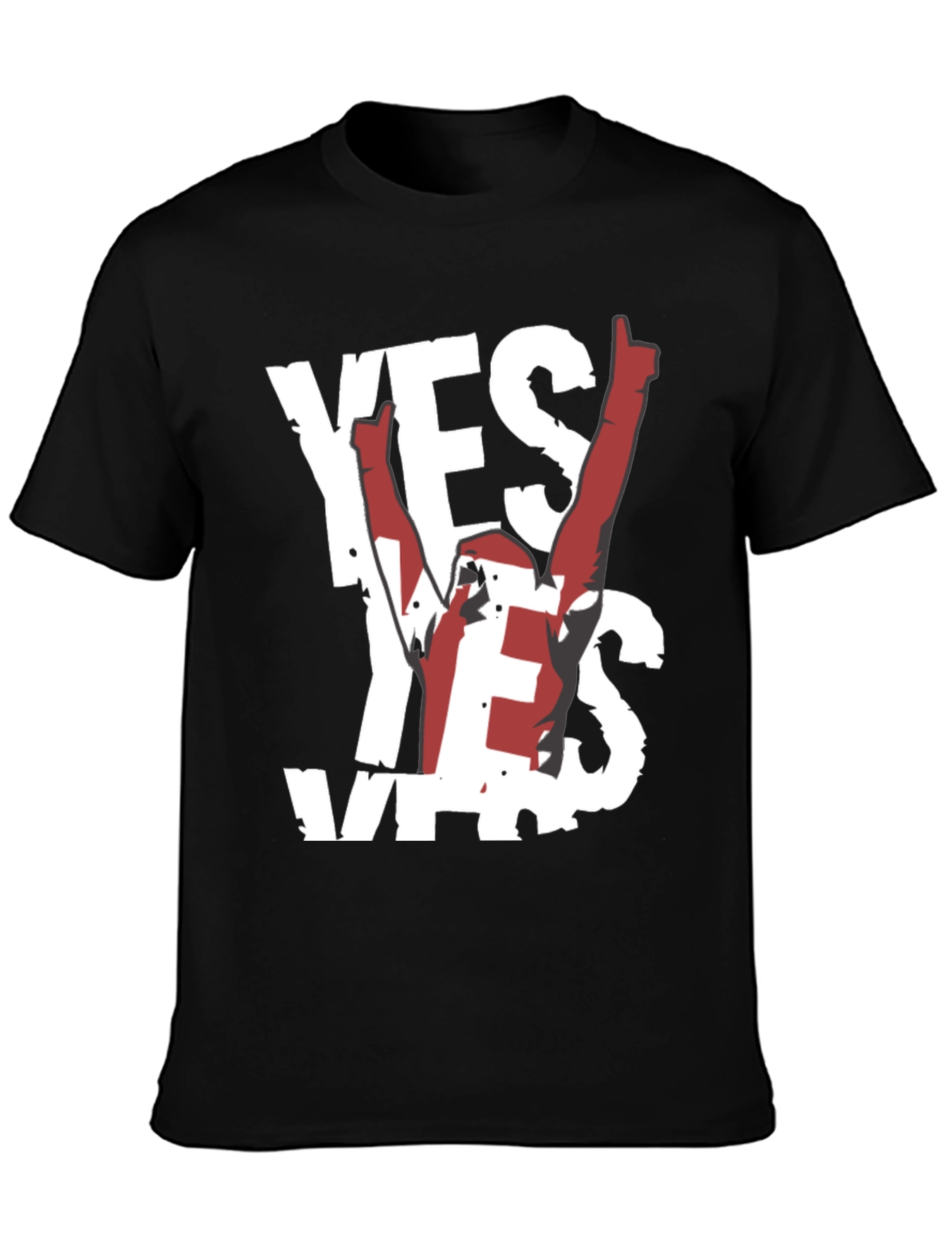 Yes! Graphic Tee - Soft Black Cotton Shirt