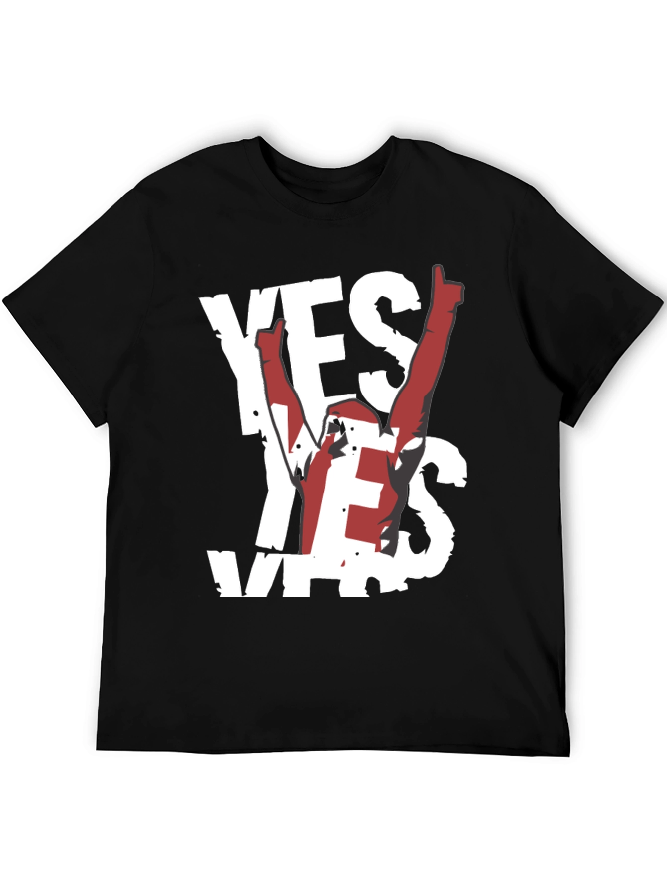 Yes! Graphic Tee - Soft Black Cotton Shirt