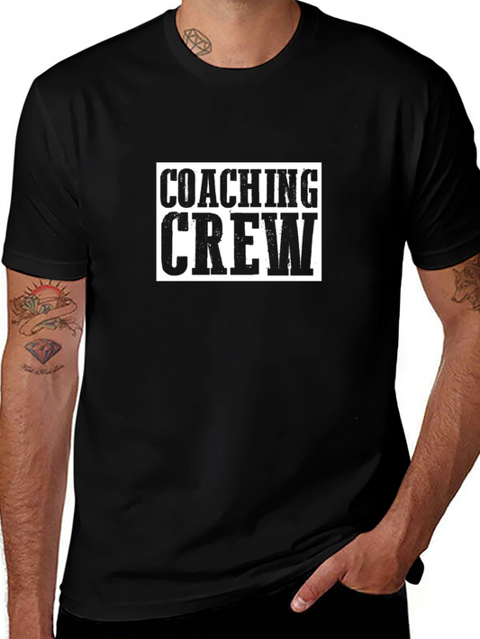 Coaching Crew Black Graphic T-Shirt