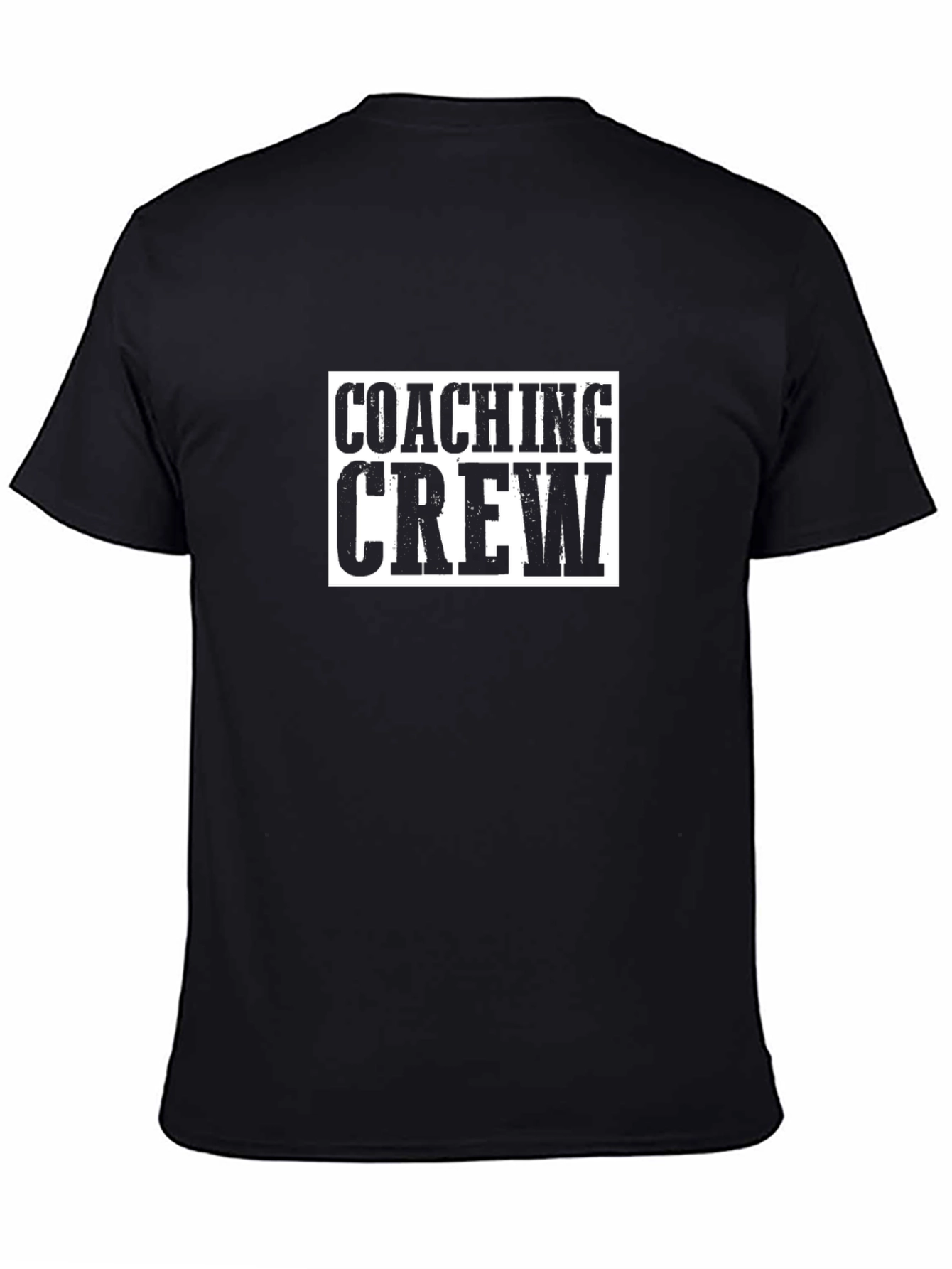 Coaching Crew Black Graphic T-Shirt