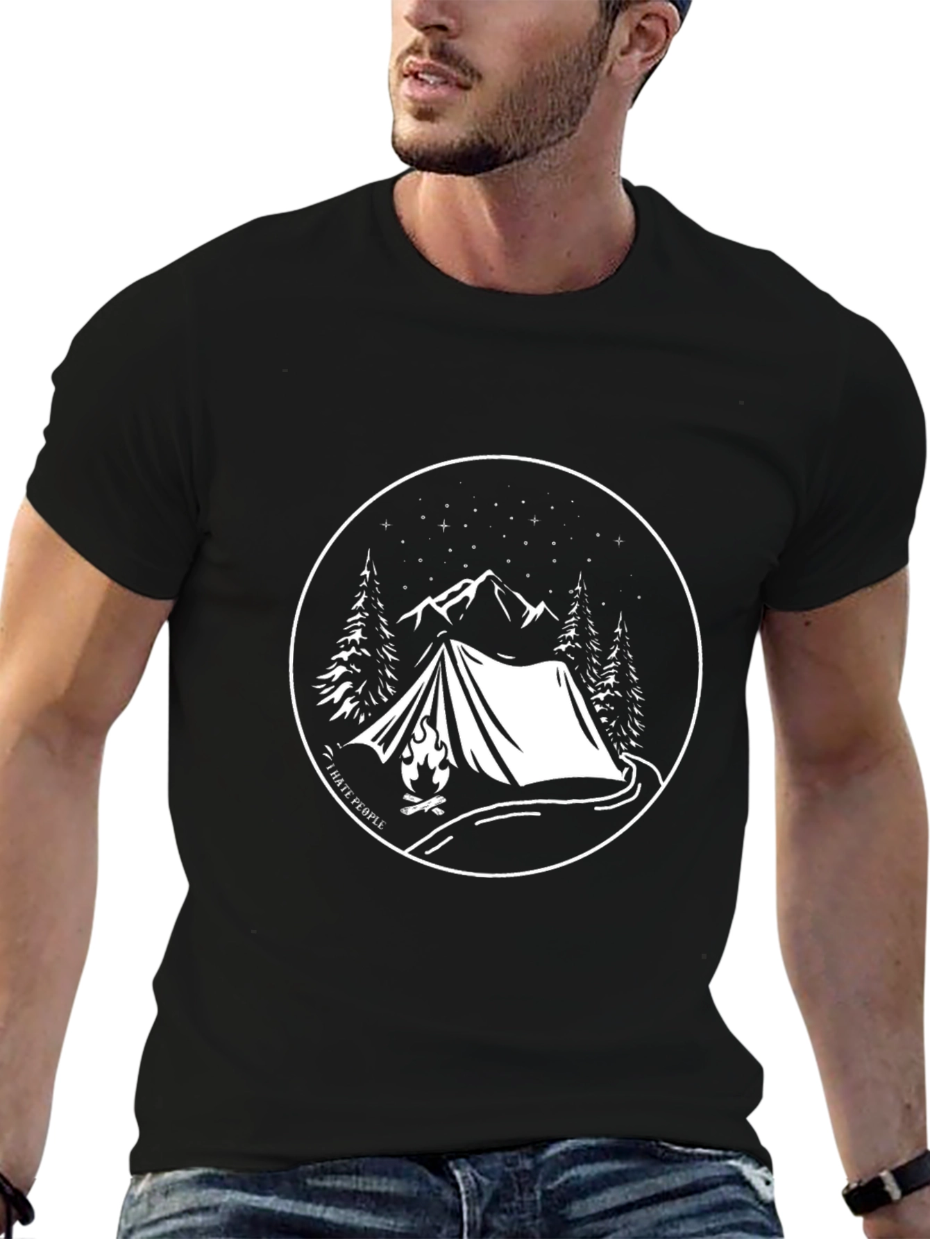 Camping Graphic Tee - I Hate People T-Shirt