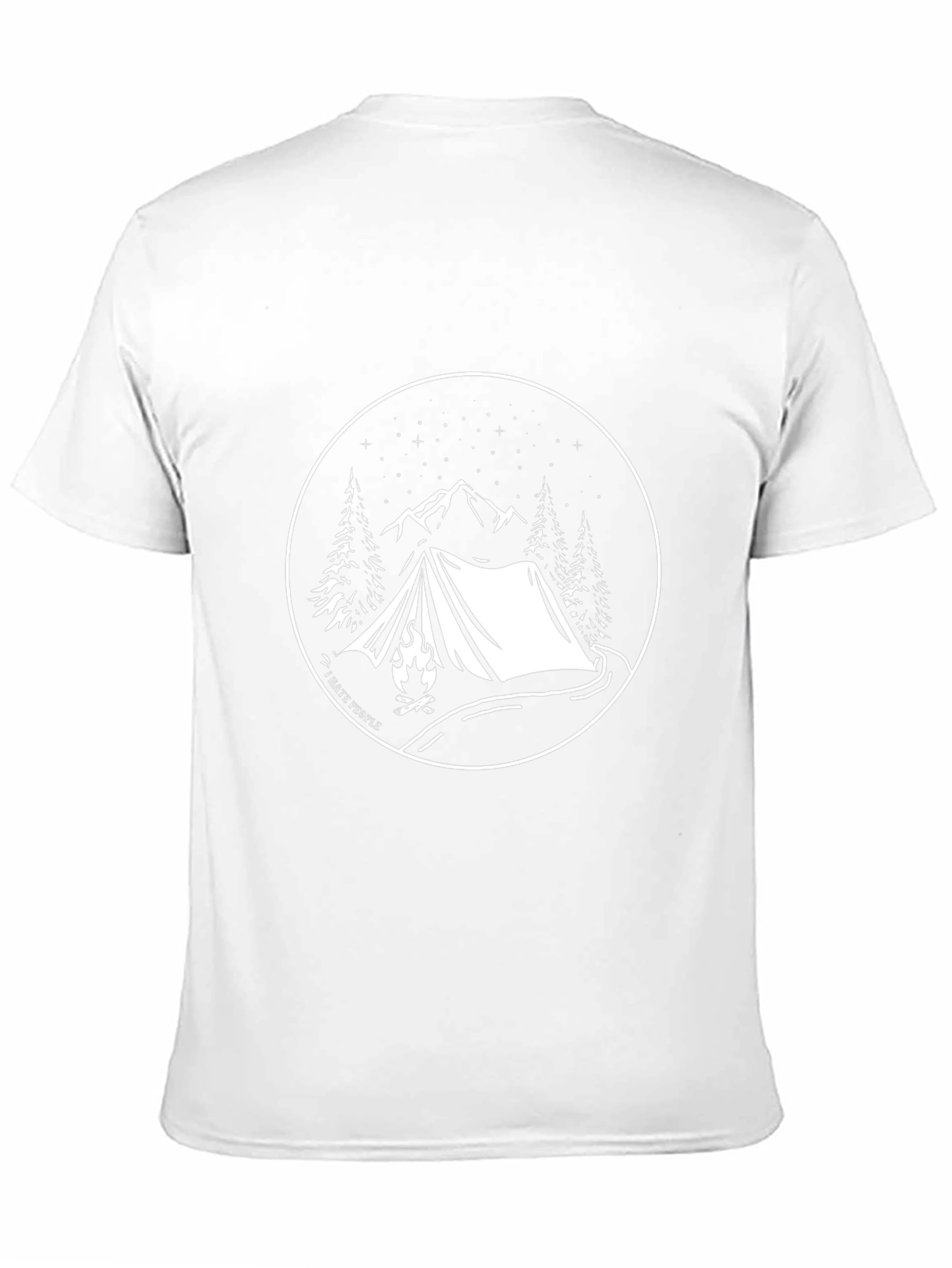Camping Graphic Tee - I Hate People T-Shirt