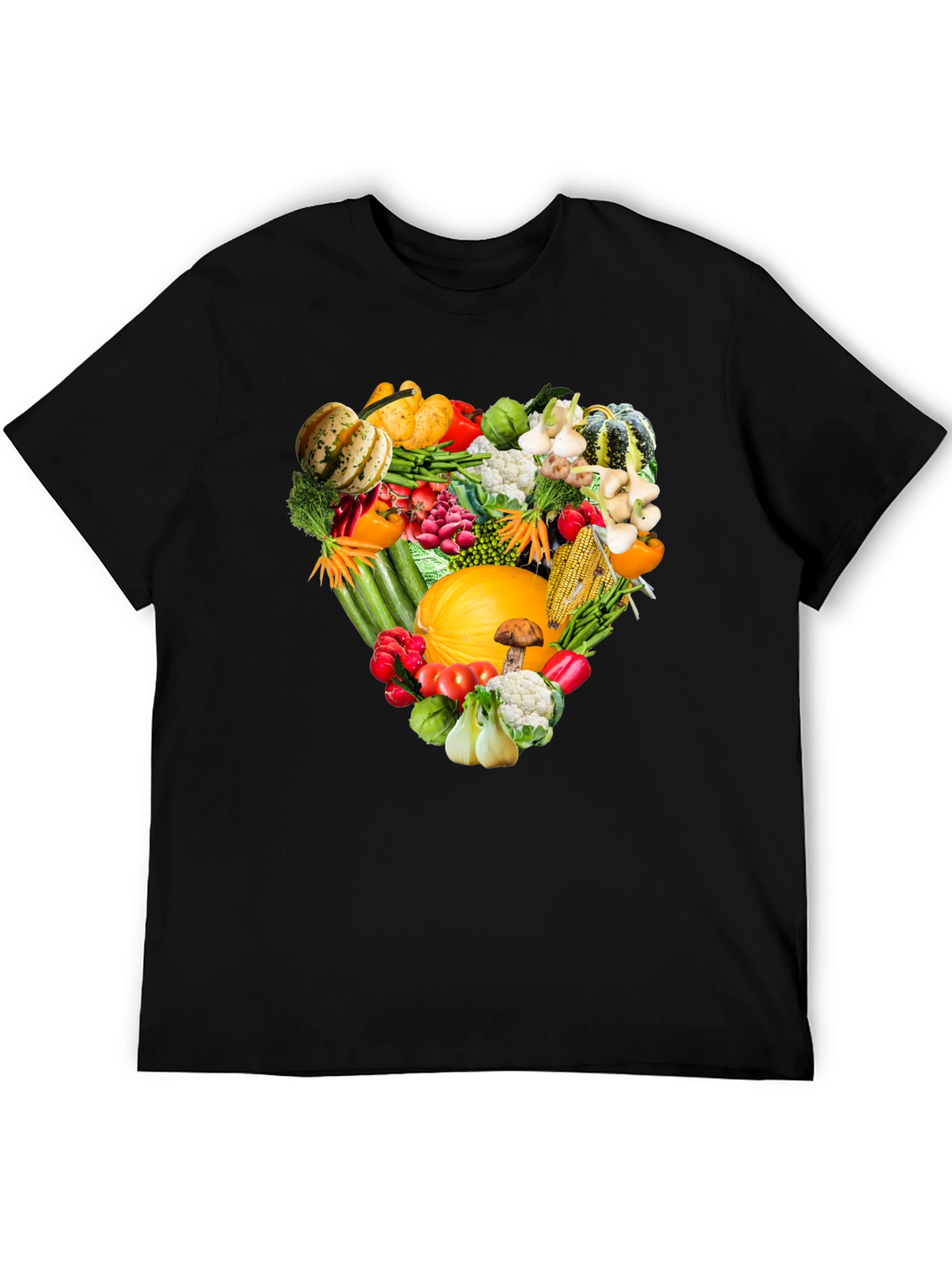 Vegetable Heart Graphic T-Shirt