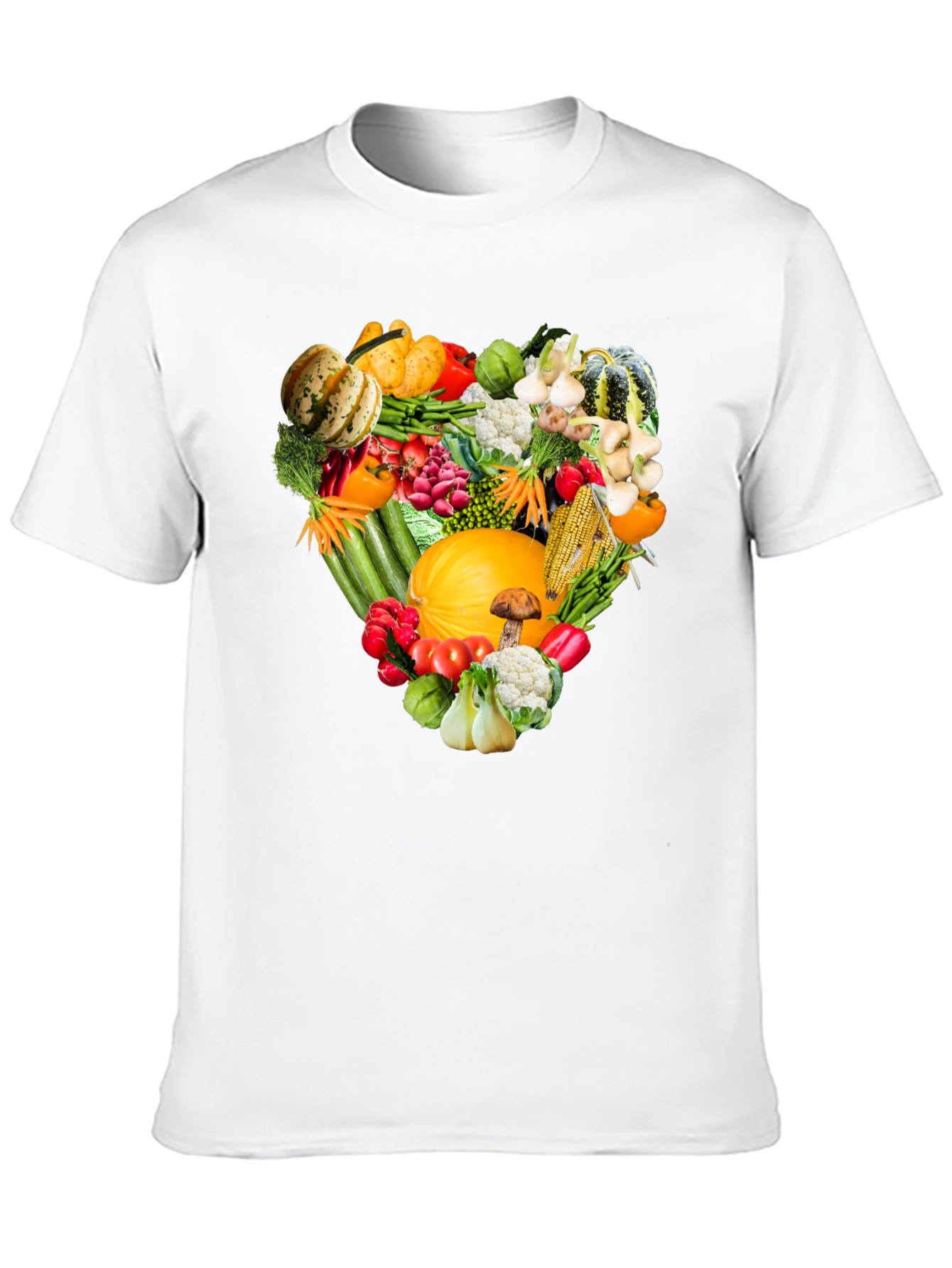 Vegetable Heart Graphic T-Shirt