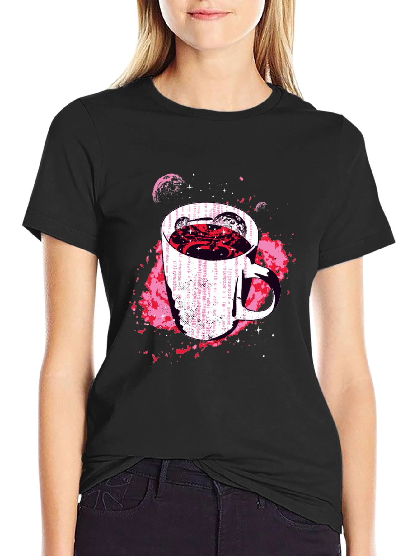 Cosmic Coffee Code T-Shirt