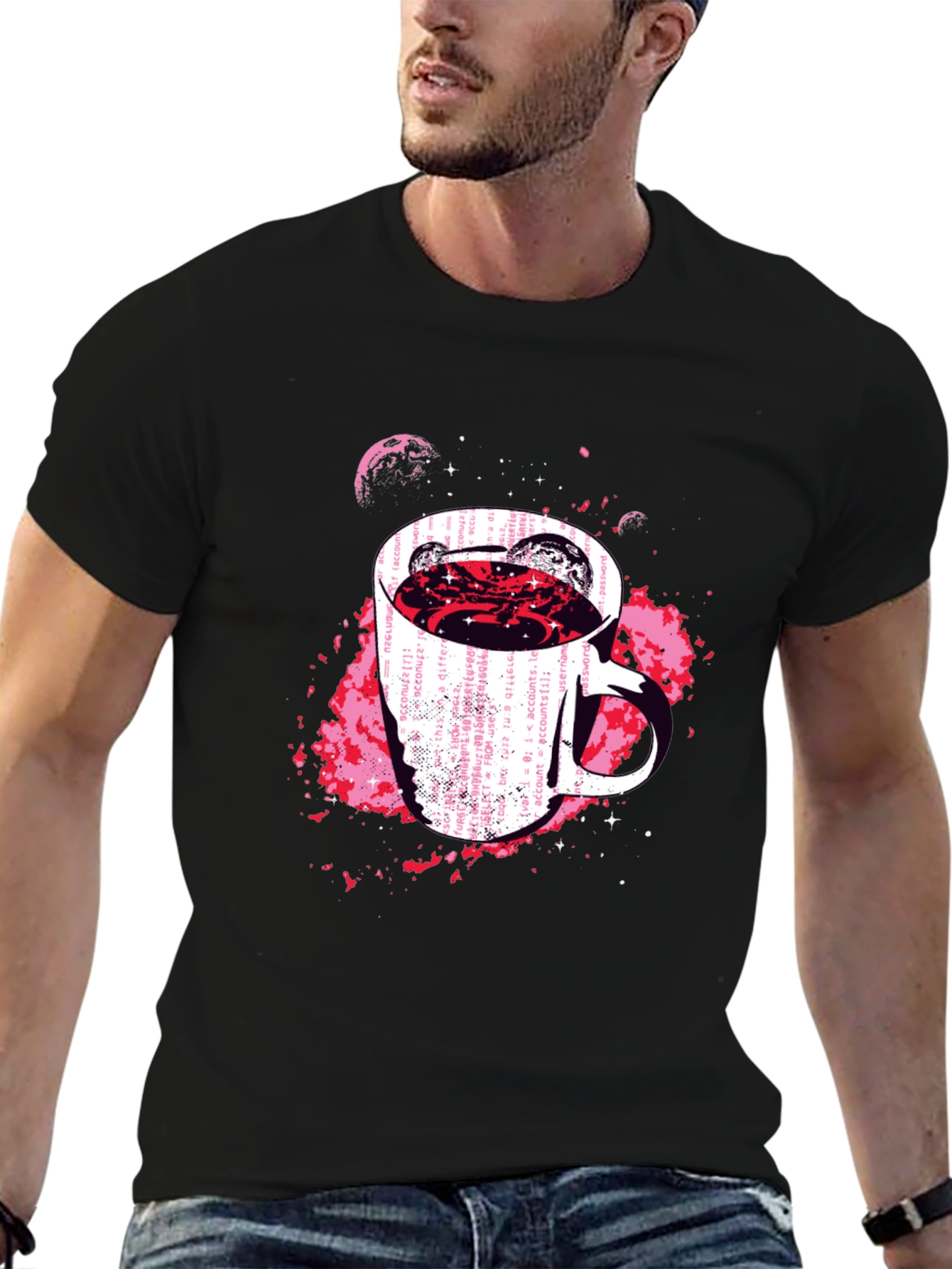 Cosmic Coffee Code T-Shirt