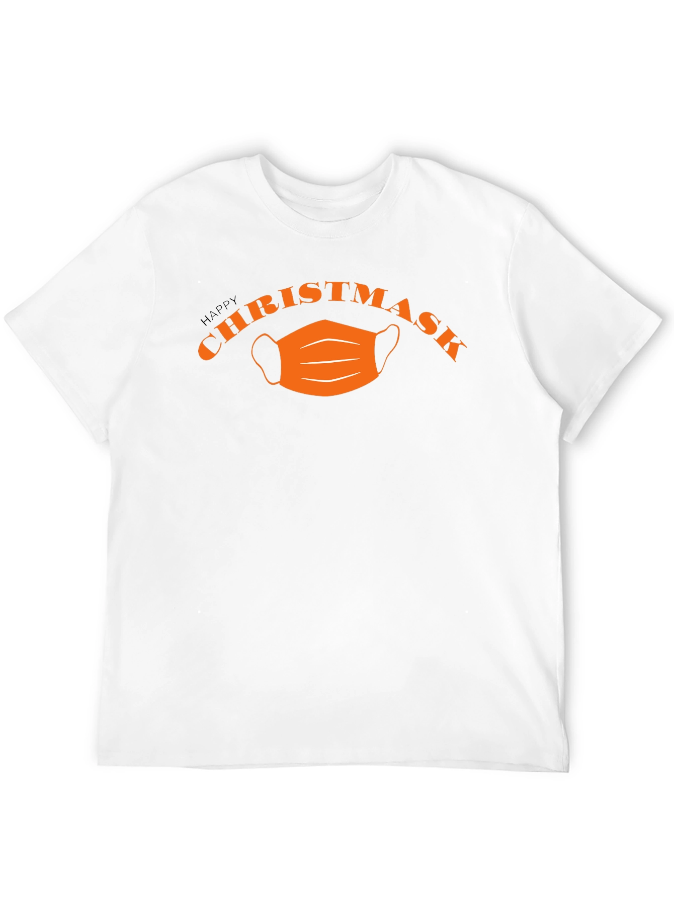 Happy Christmask Black T-Shirt