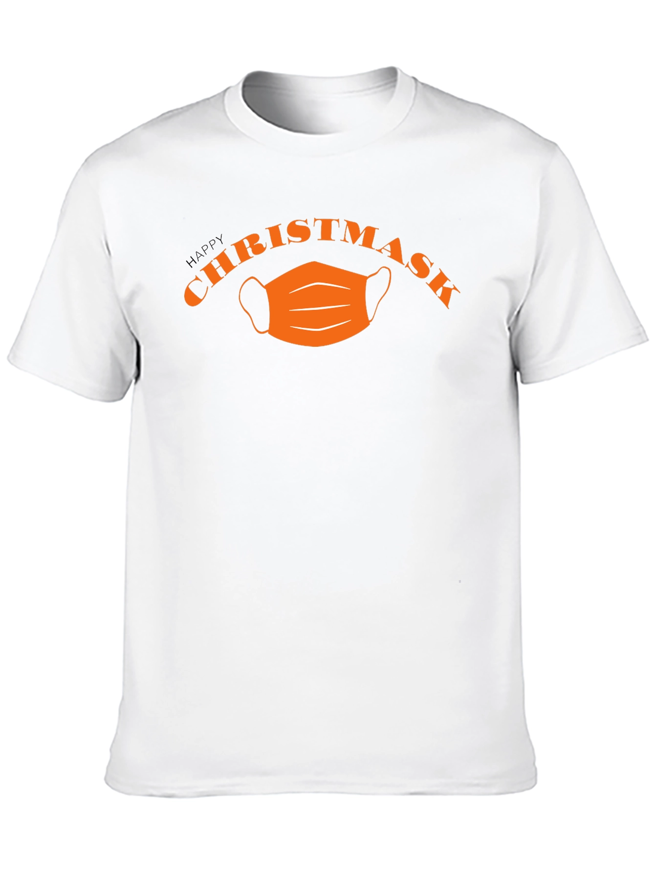 Happy Christmask Black T-Shirt