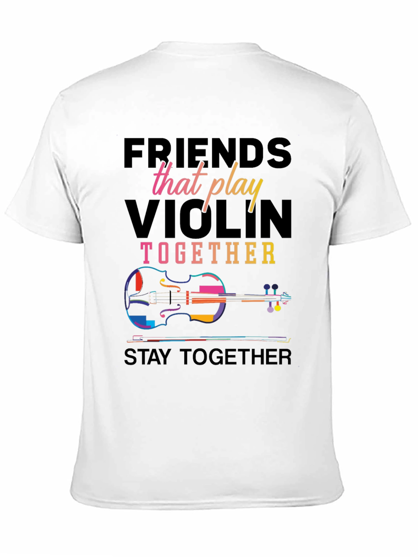 Friends Violin Music Graphic Tee
