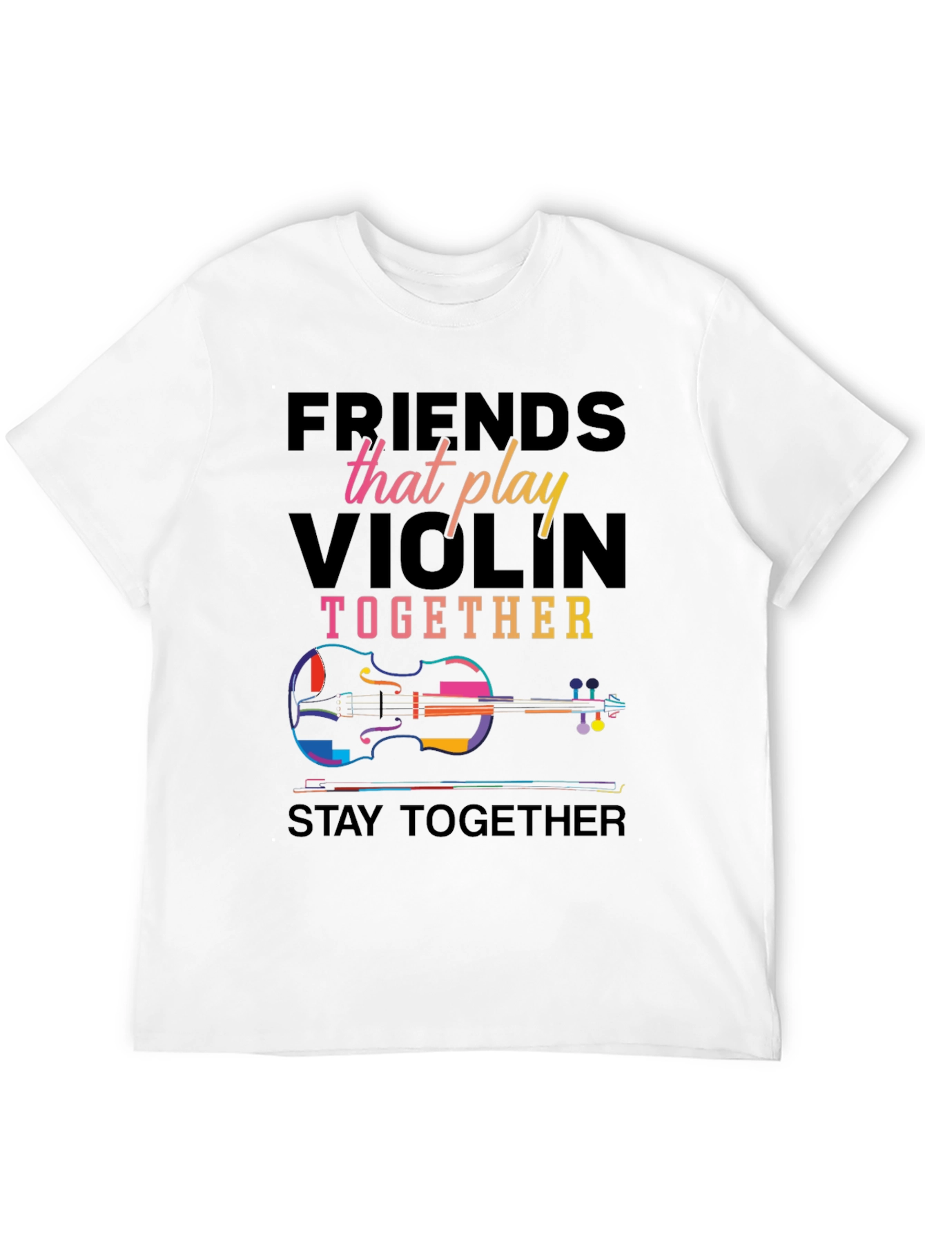 Friends Violin Music Graphic Tee